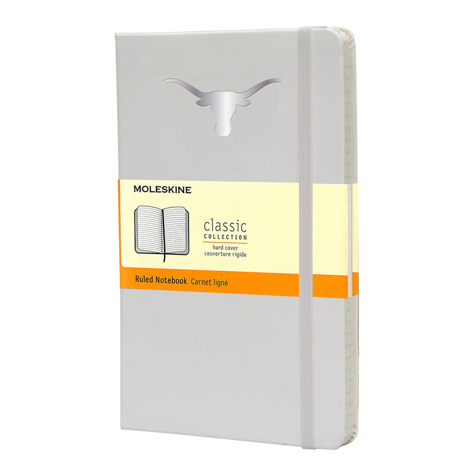 Moleskine Texas Longhorns White Large Ruled Notebook