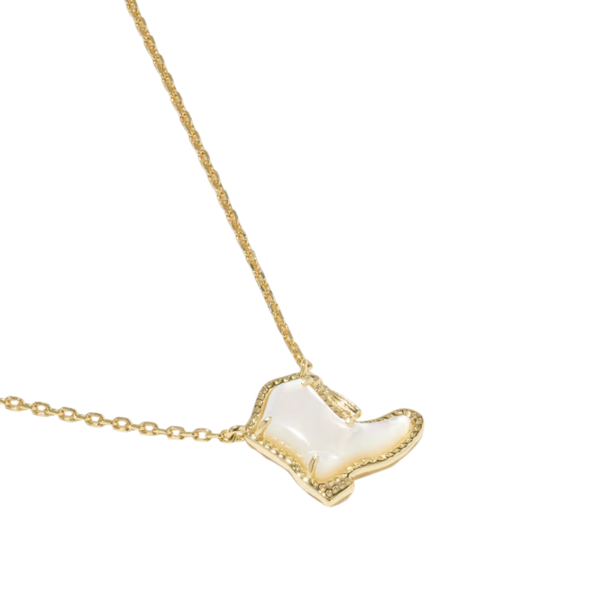 Kendra Scott Drill Team Boot Short Pendant Necklace