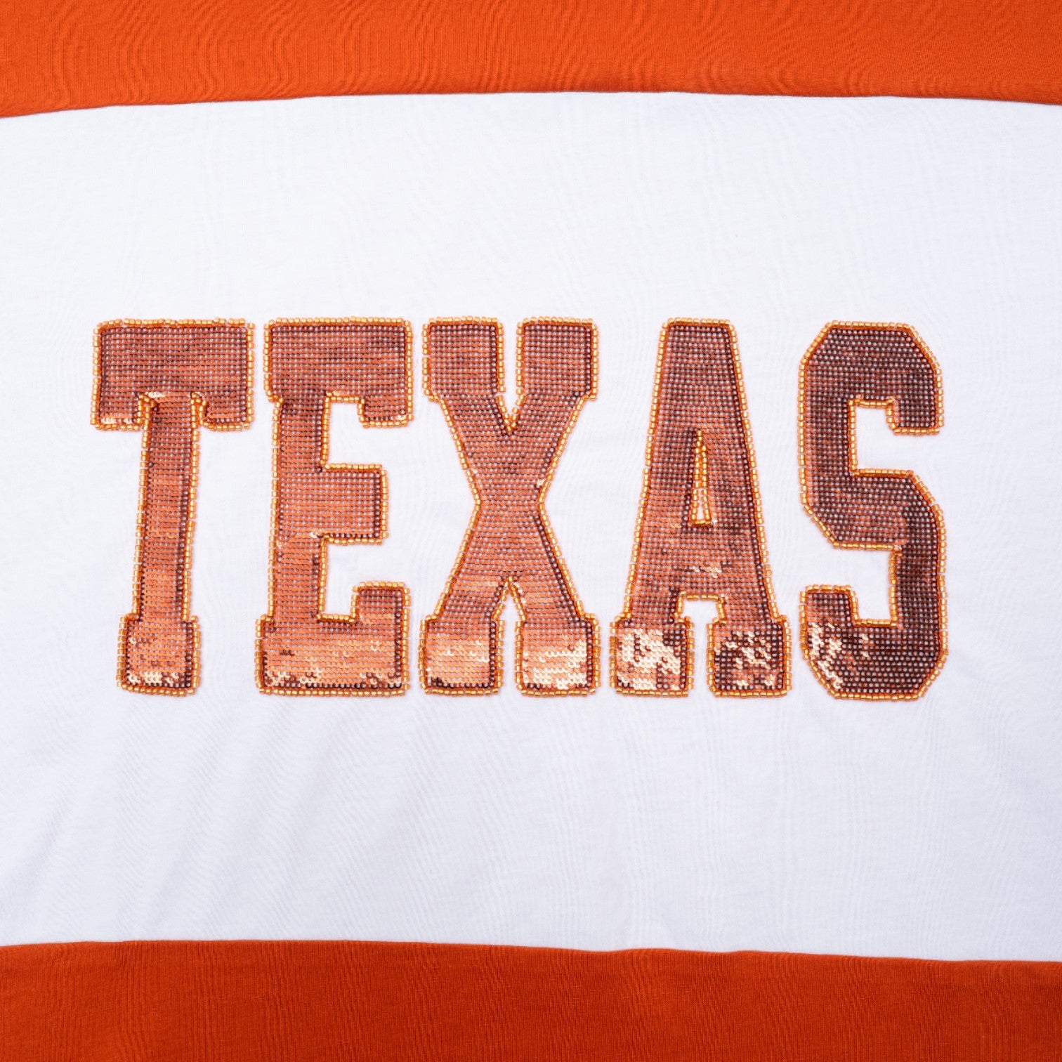 Stewart Simmons Texas Longhorns Colorblock Sequin Tee