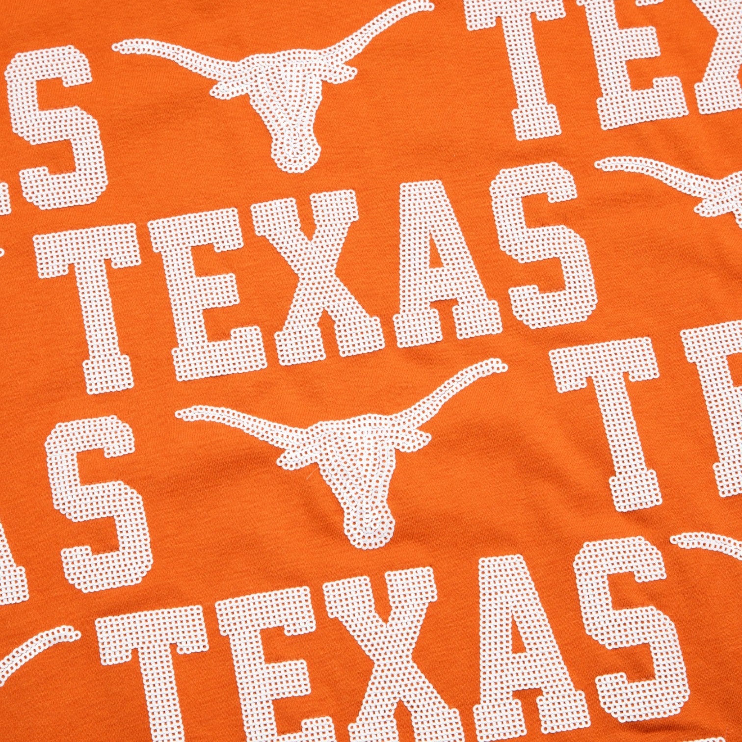Stewart Simmons Texas Longhorns Sequin Repeat Tee