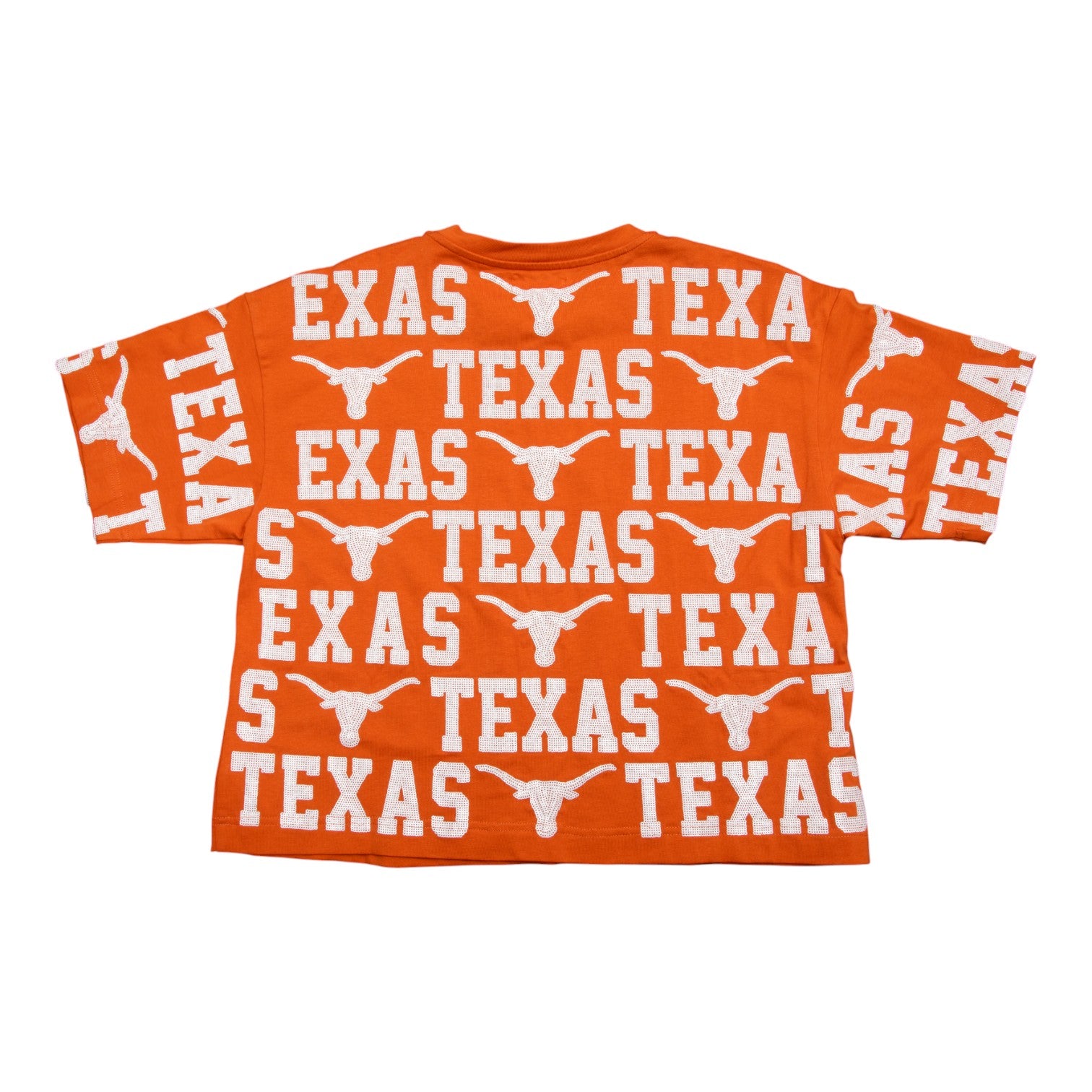 Stewart Simmons Texas Longhorns Sequin Repeat Tee