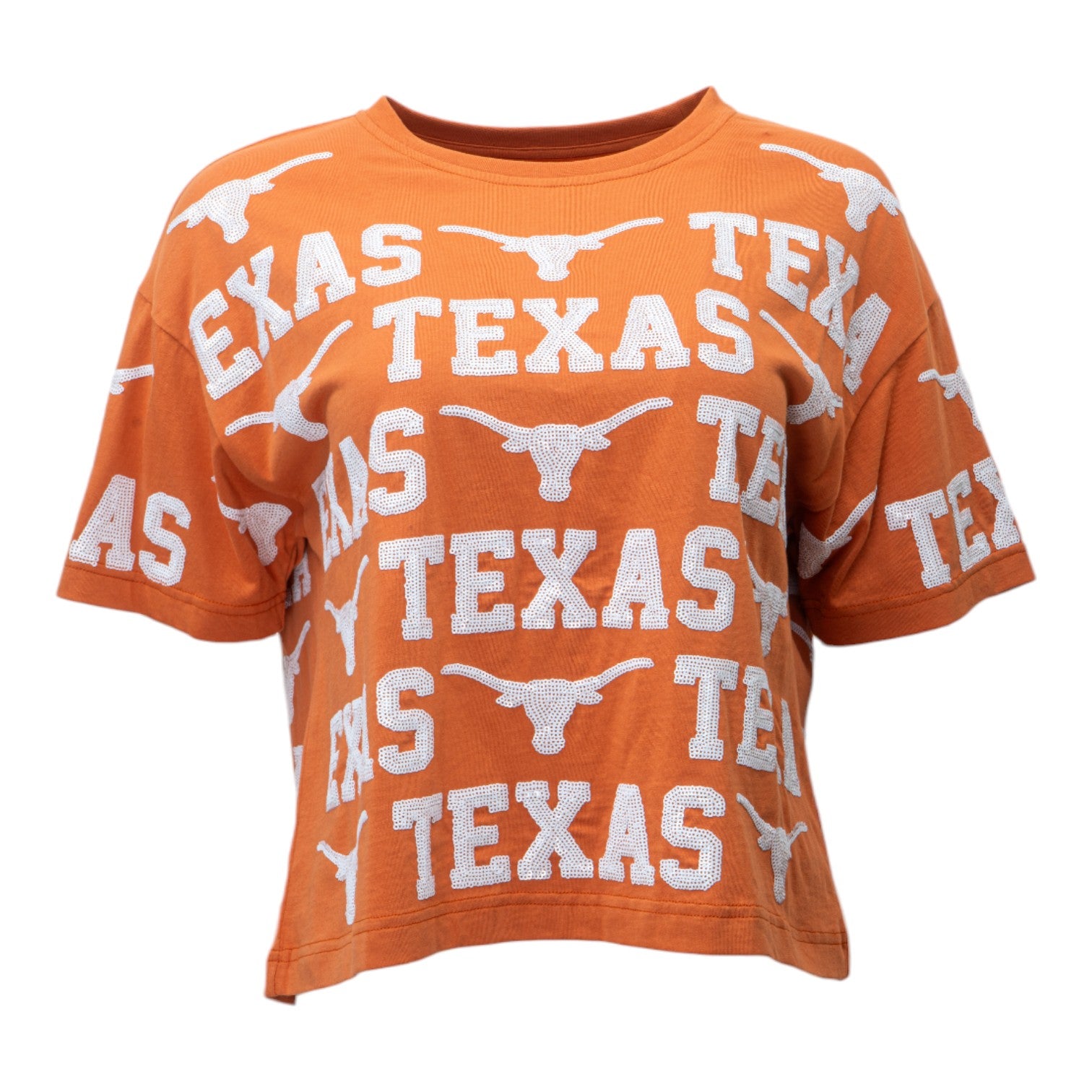 Stewart Simmons Texas Longhorns Sequin Repeat Tee