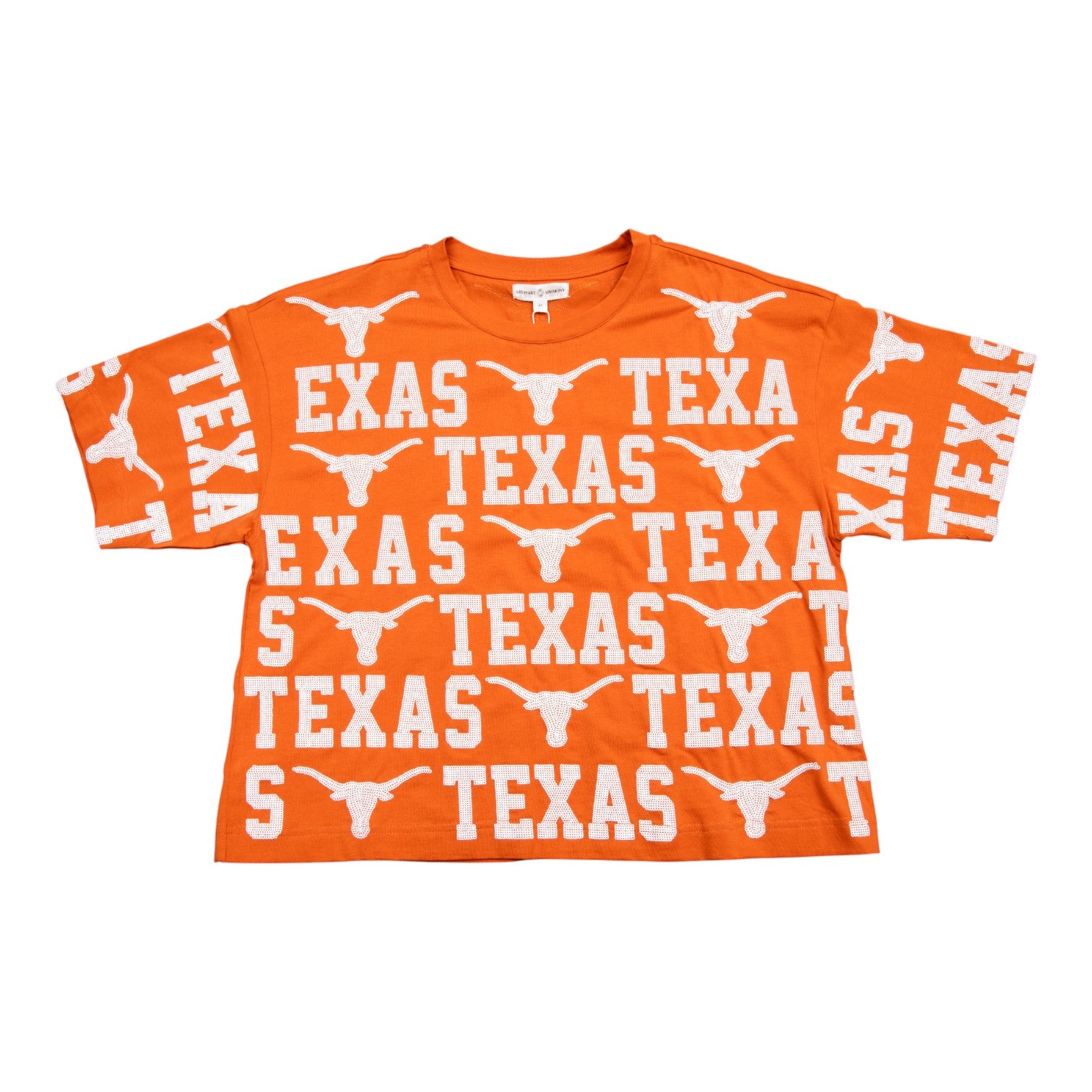 Stewart Simmons Texas Longhorns Sequin Repeat Tee