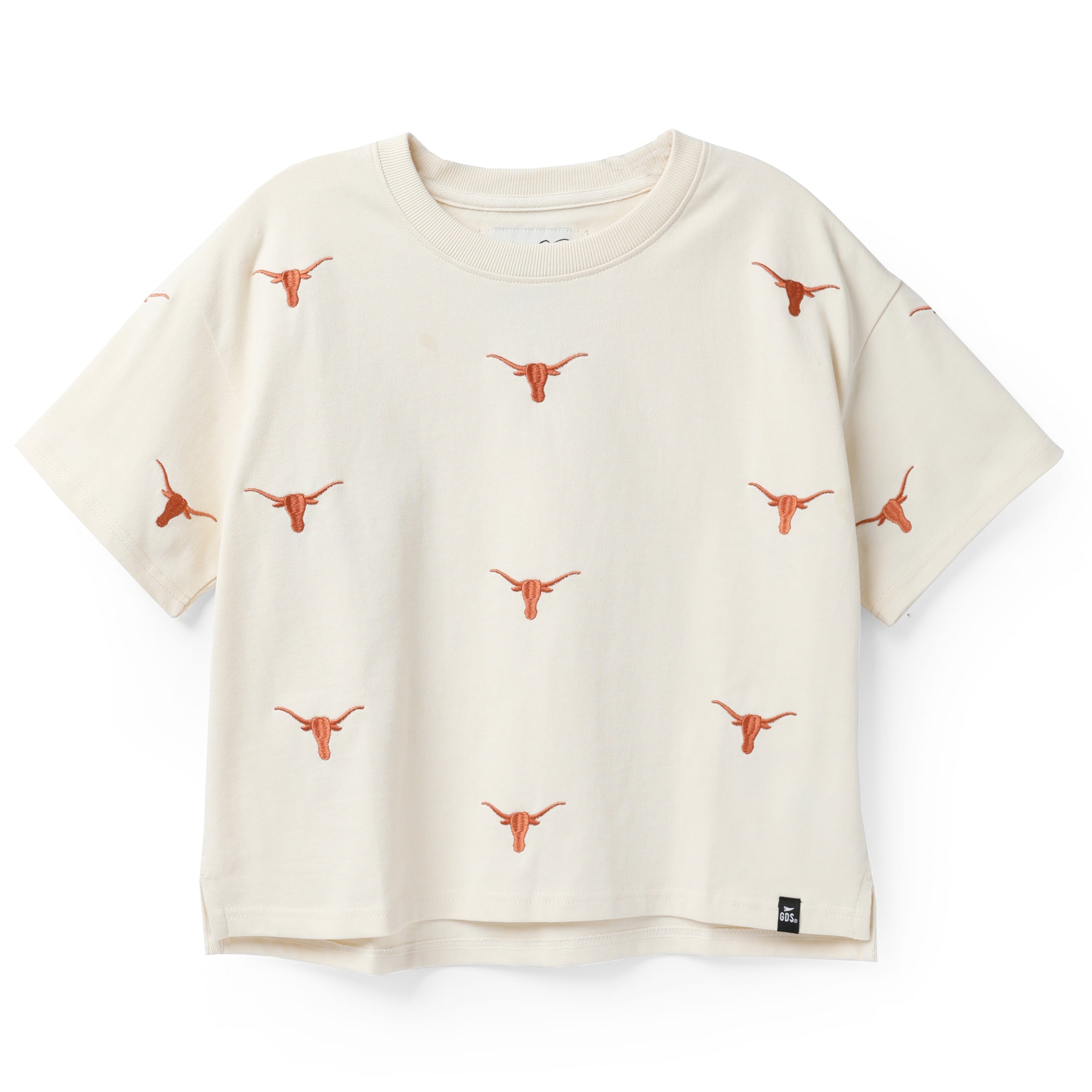 Texas Longhorns Ritter Repeat All Over Embroidery Tee