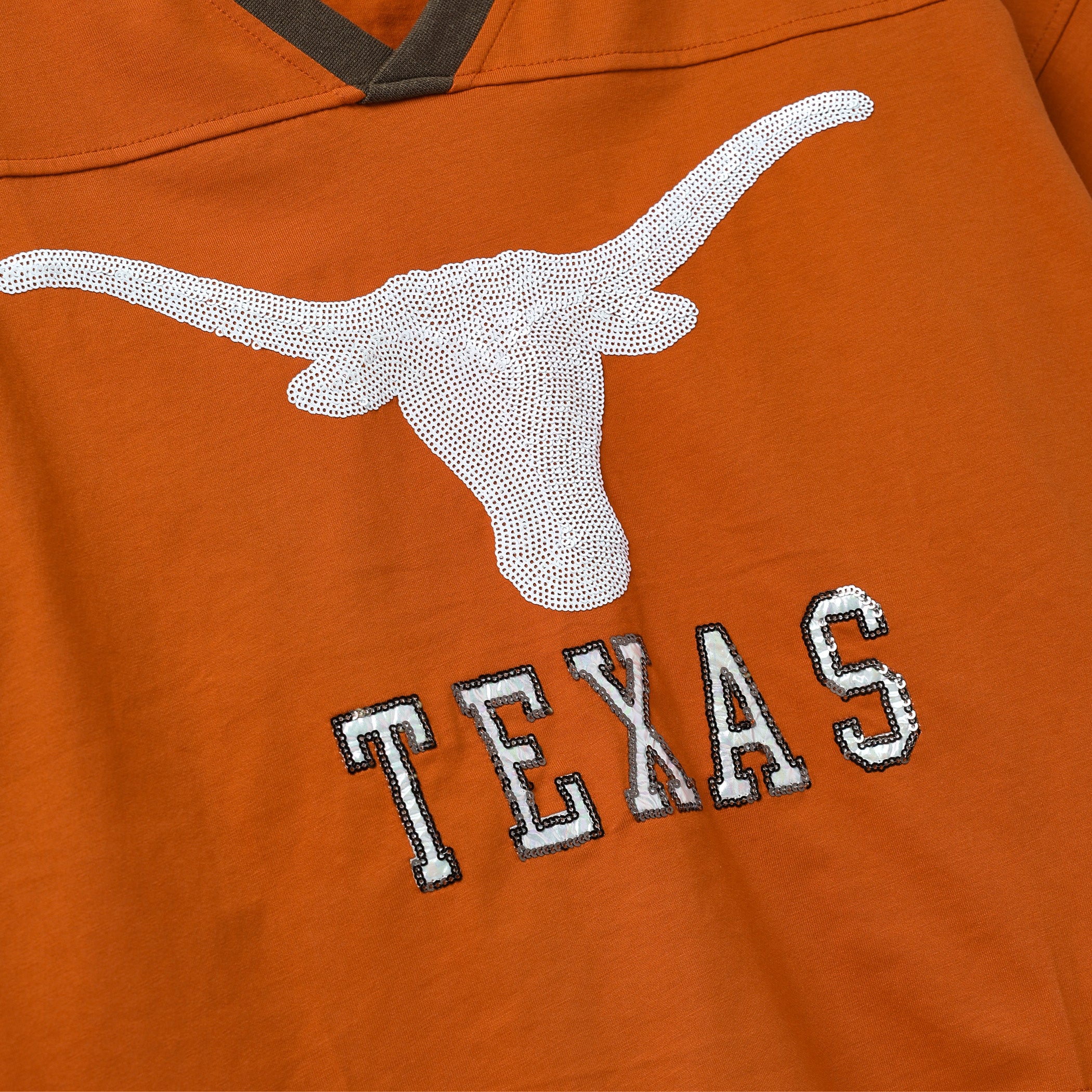 Stewart Simmons Texas Longhorns Blitz Sequin Jersey Tee