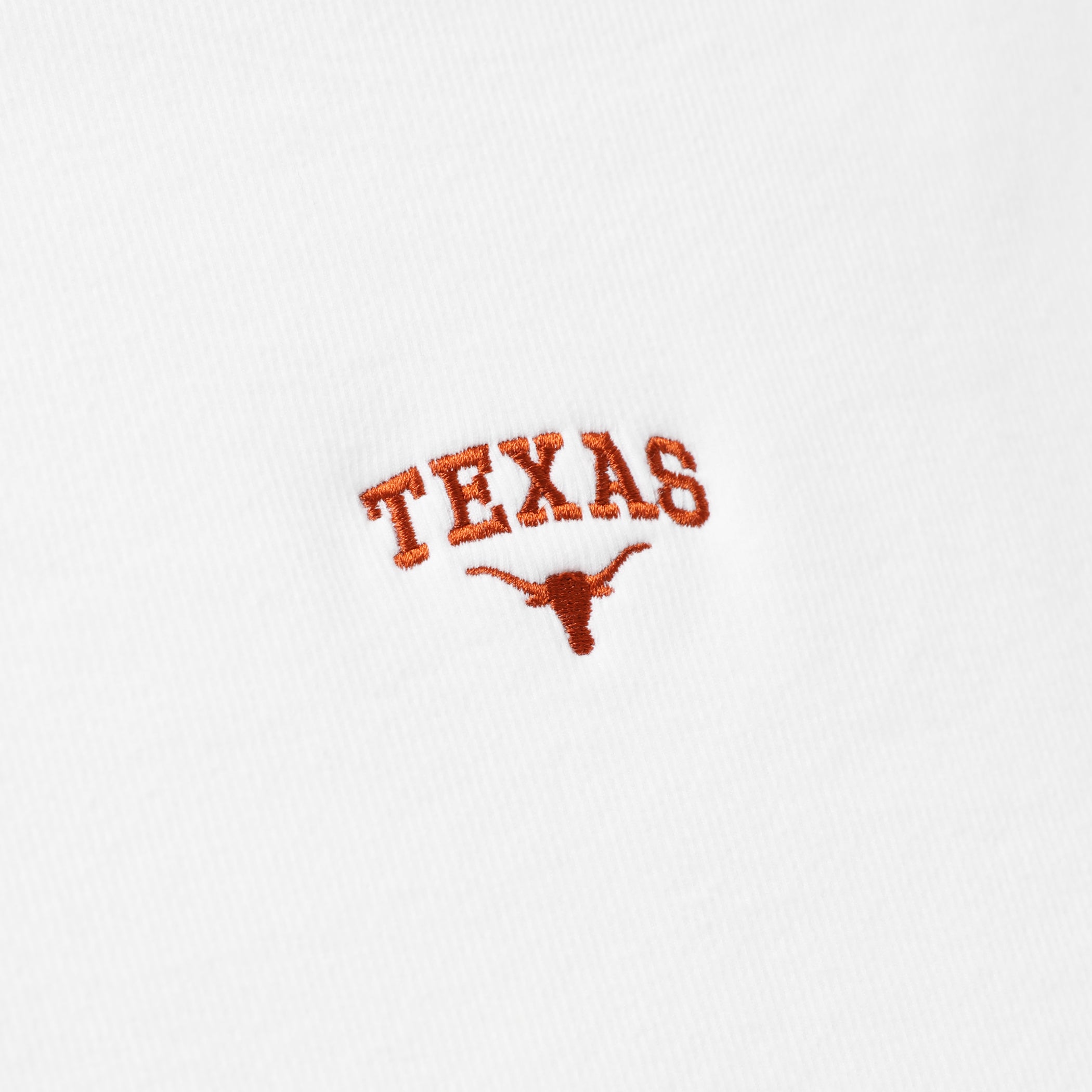 Texas Longhorns Micro Embroidered Rib Baby Doll Tee