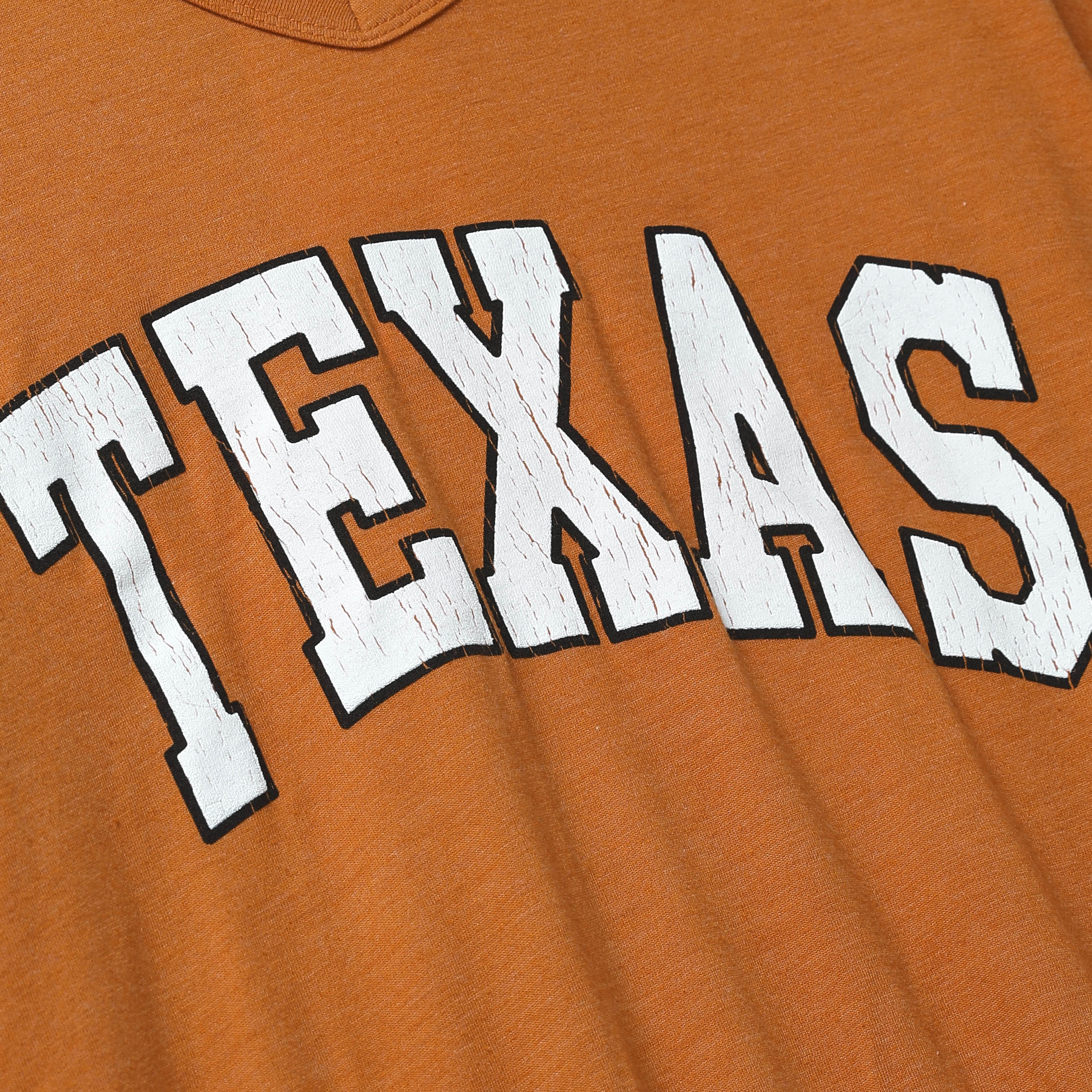 Chicka-D Texas Longhorns Distressed Arch V Jersey Tee
