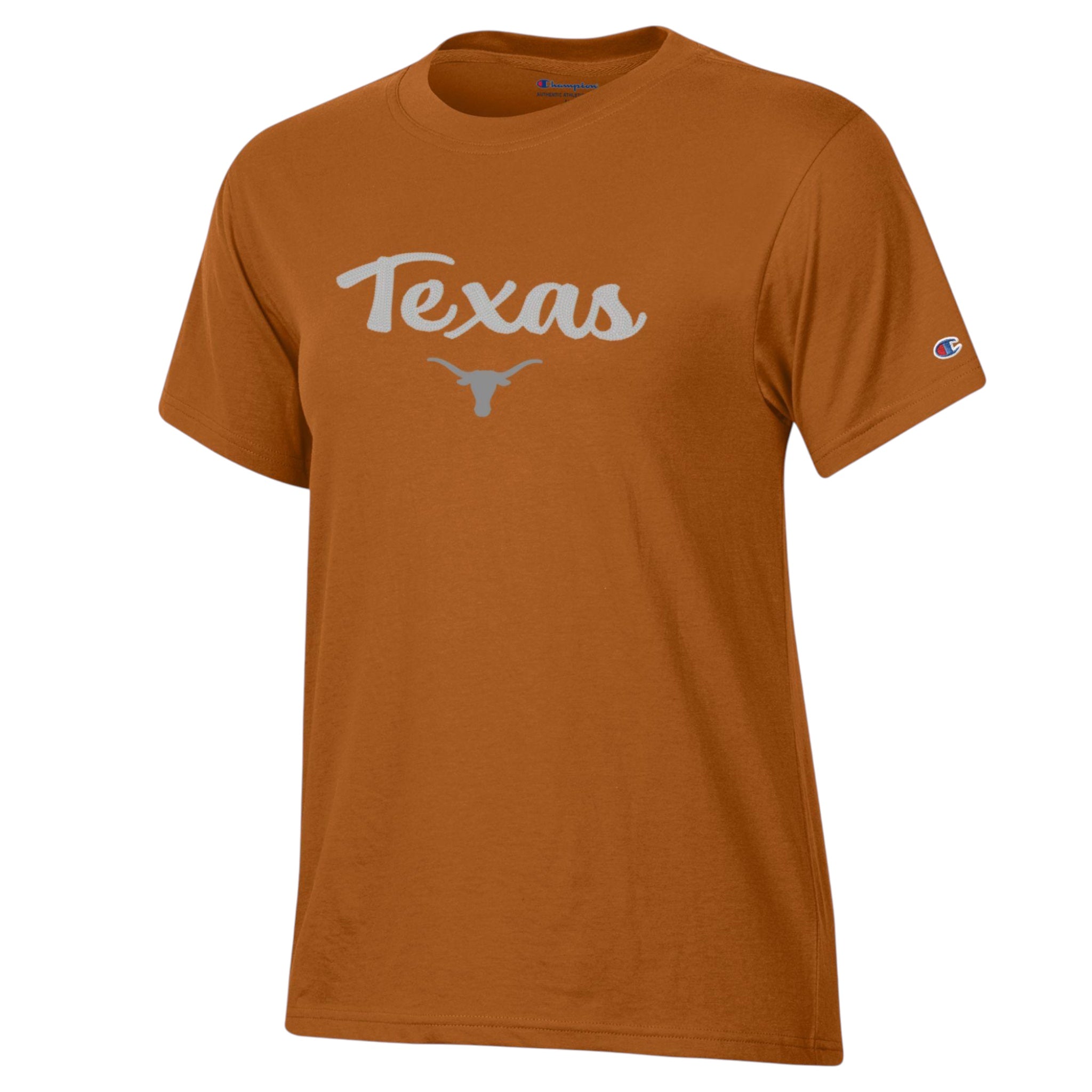 Champion Texas Longhorns Glitter Script Stadium Short Sleeve Tee