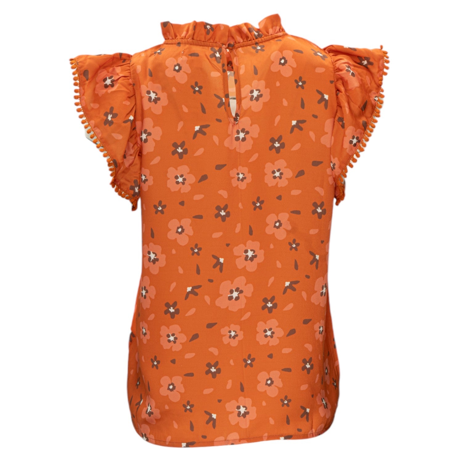 Stewart Simmons Poly Ruffle Sleeve Blouse