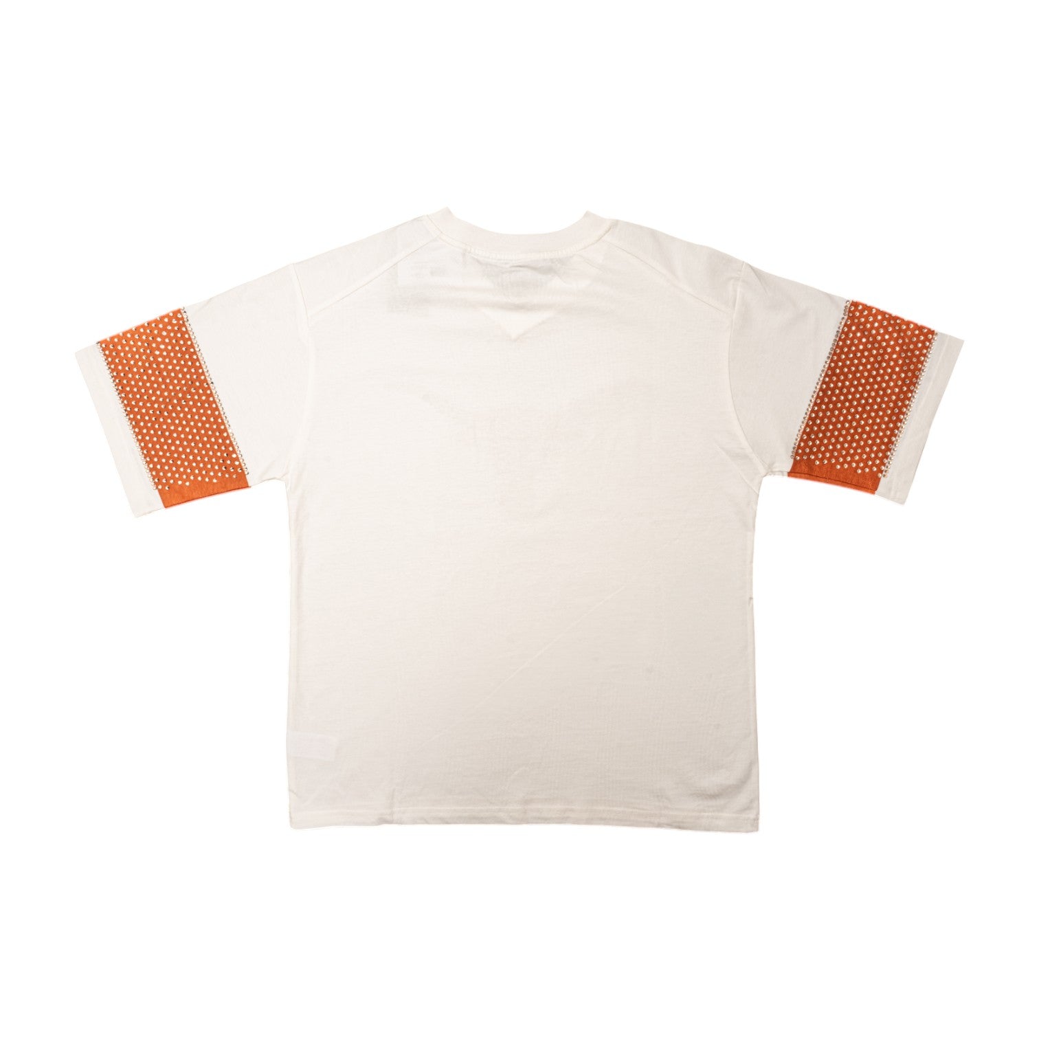 TEA＠　1001 Texas Longhorns Dominance Rhinestone Stripe Varsity Tee