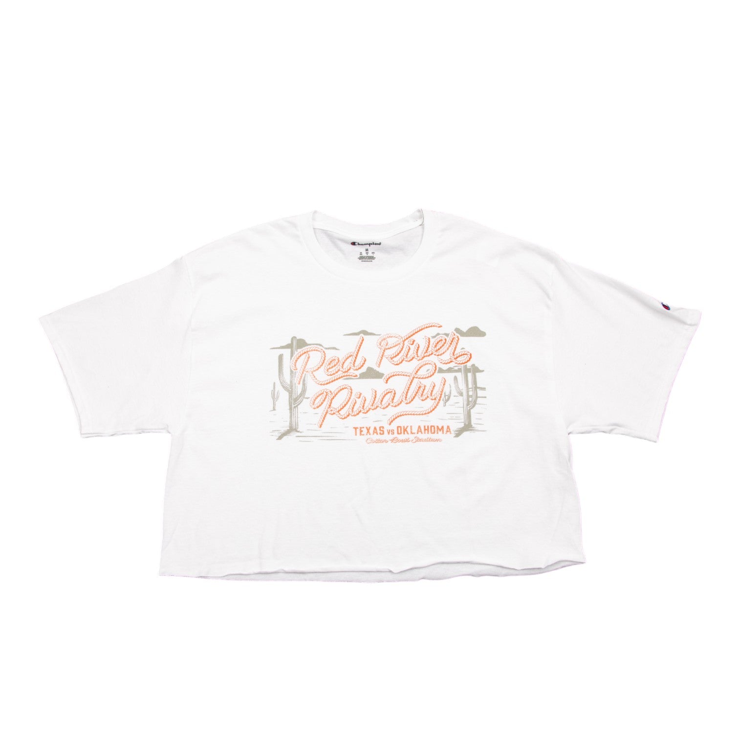Champion Texas Longhorns Rope Script Boyfriend Crop Tee
