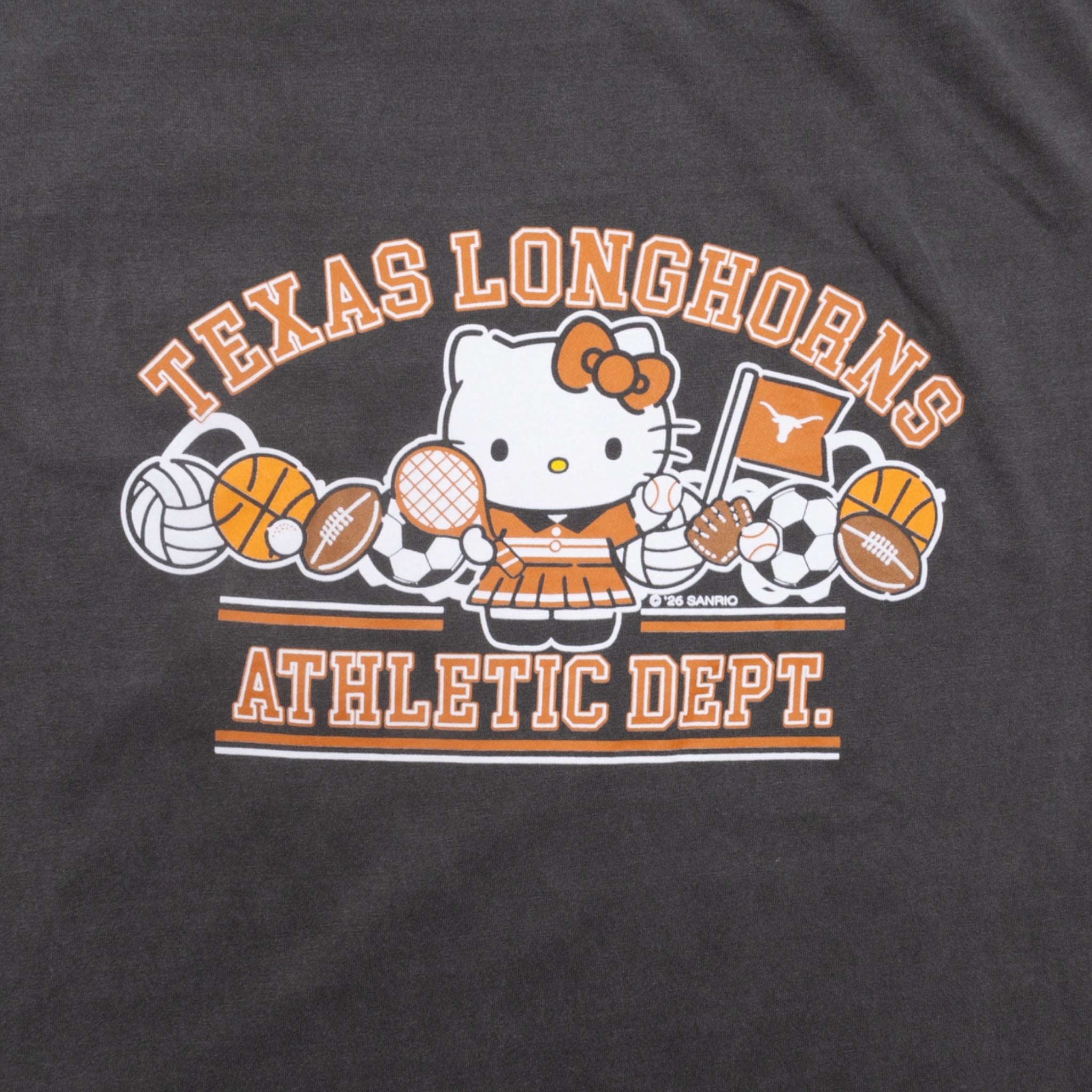 Texas Longhorns All Sports Hello Kitty Tee Black