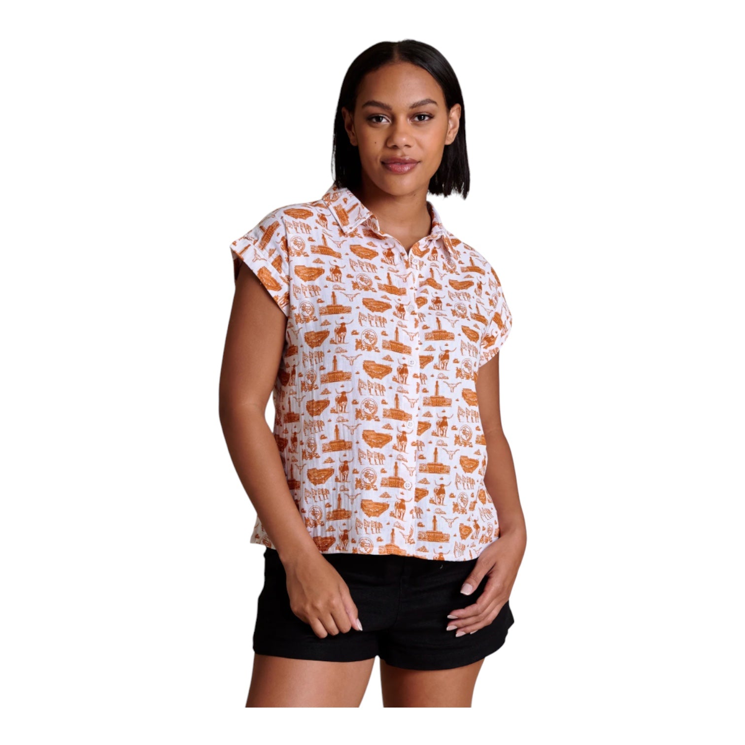 Stewart Simmons Team Toile Button-Up Top
