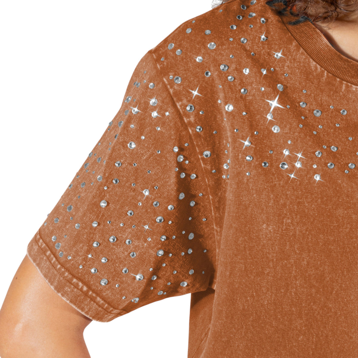 Texas Longhorns Skys The Limit Rhinestone Tee