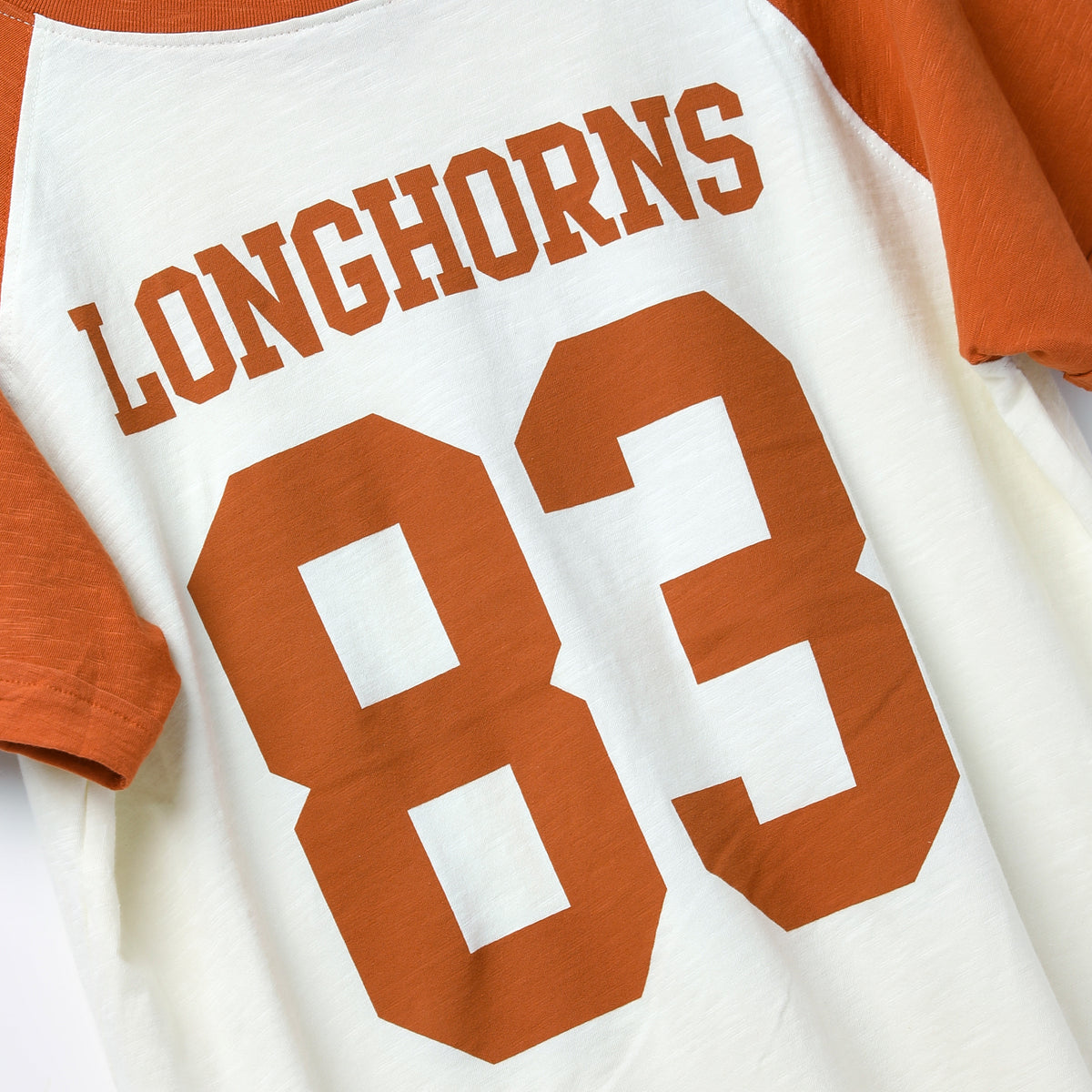 Chicka-D Texas Longhorns Kick Off Raglan 83 Tee