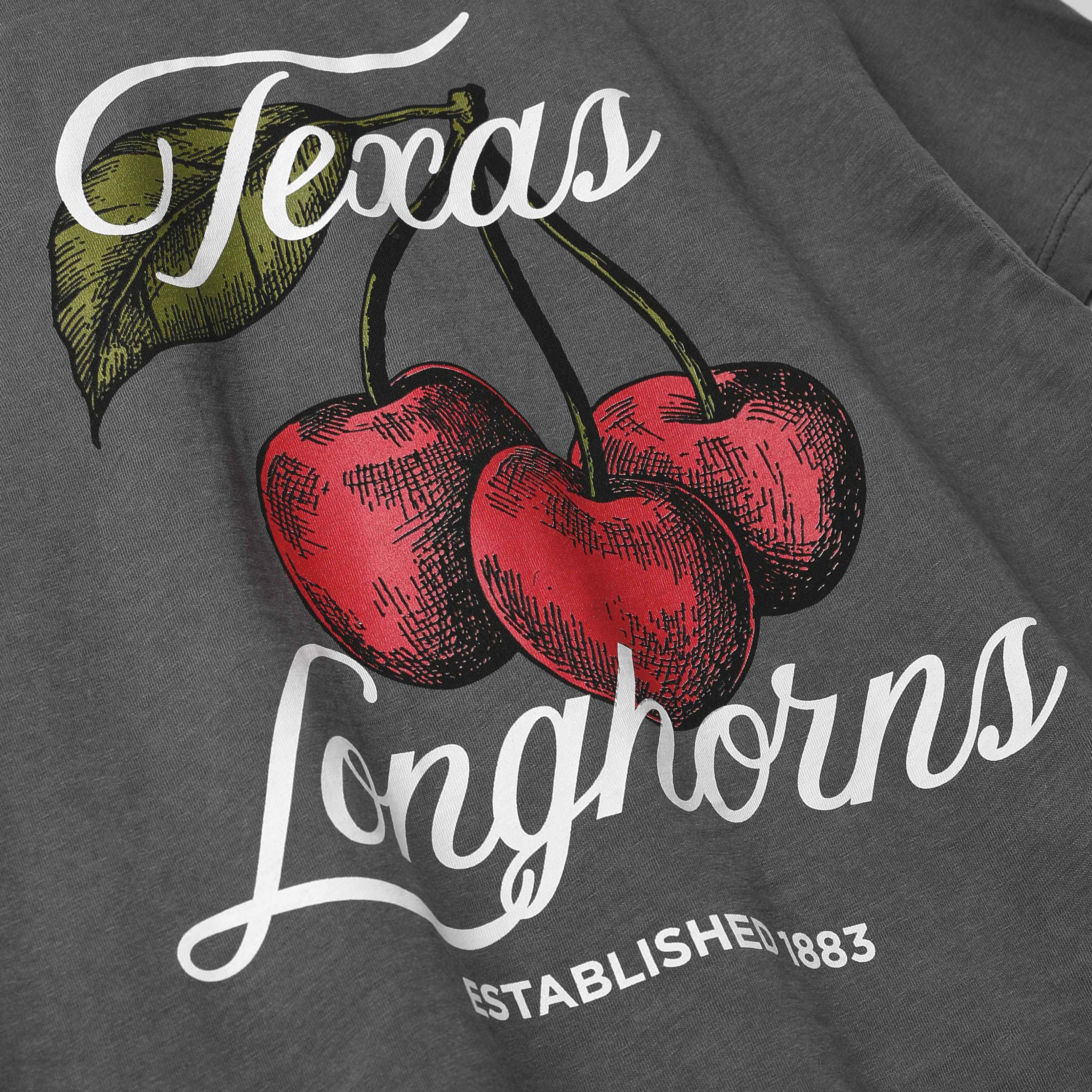 Chicka-D Texas Longhorns Cherry Montauk Tee