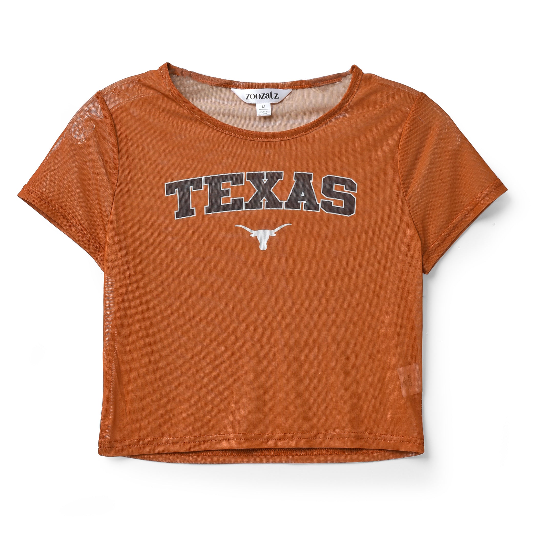 ZooZatZ Texas Longhorns Mesh Baby Tee
