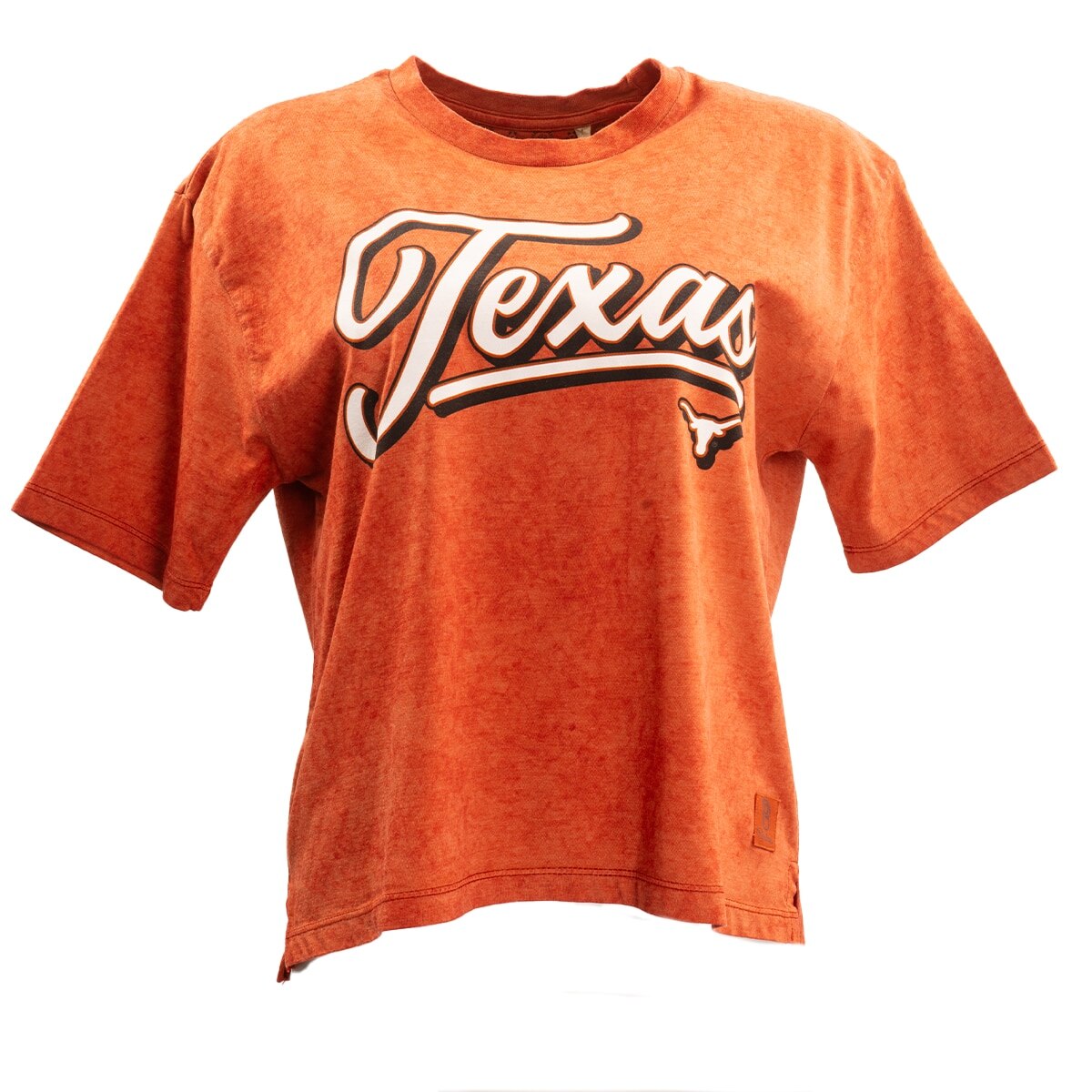 Pressbox Texas Longhorns Harlow Waist Length Sun Wash Top