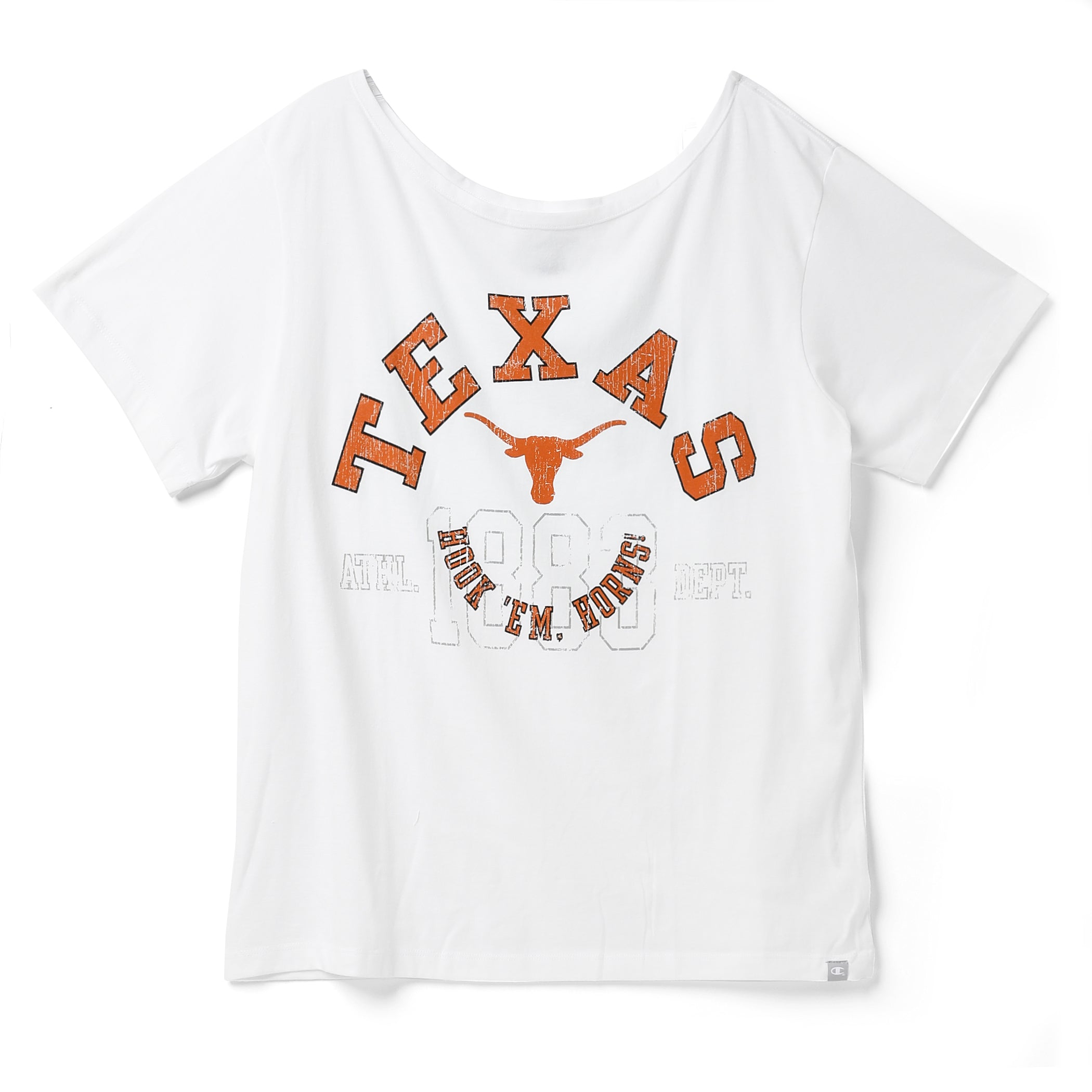Champion Texas Longhorns Off Shoulder Tee