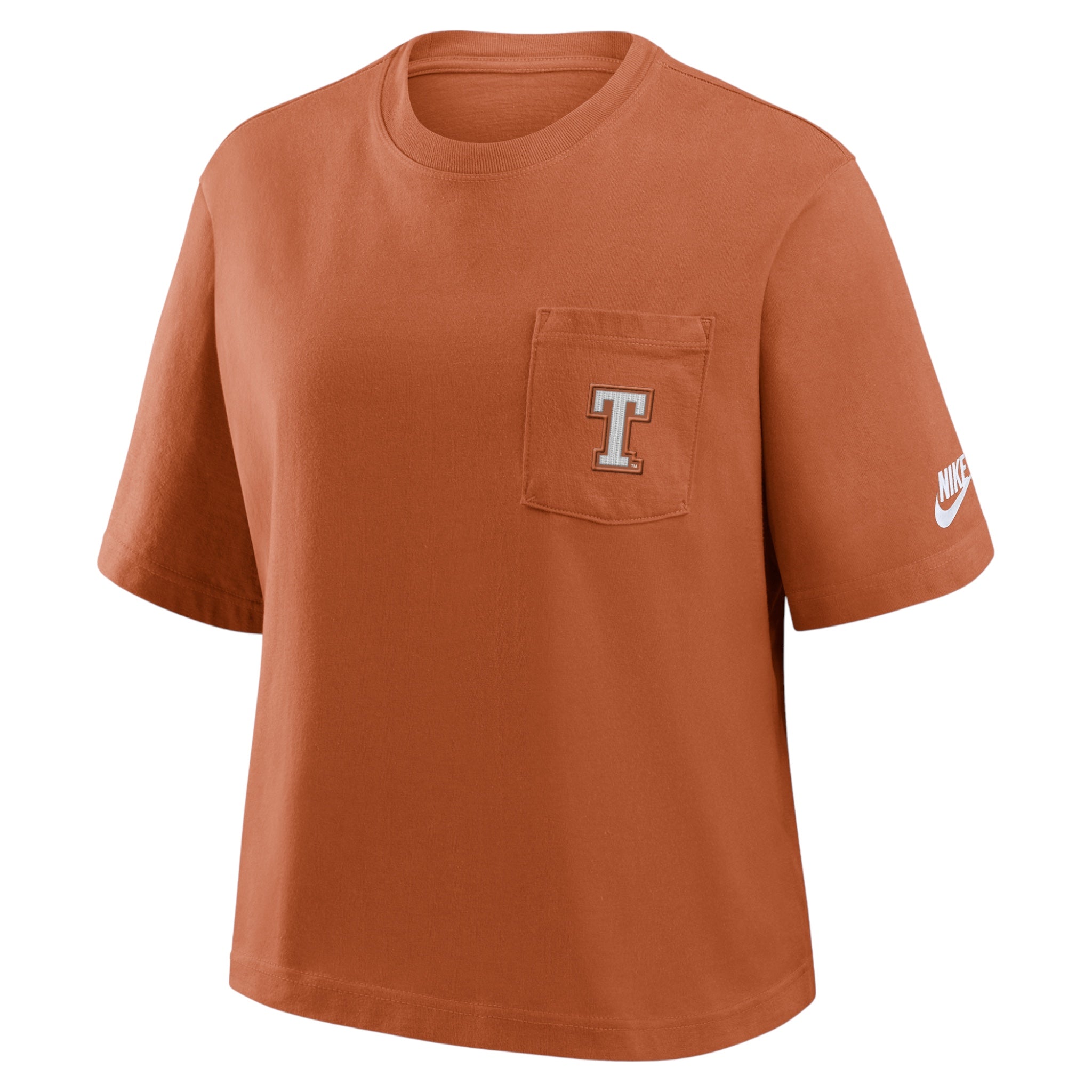 Nike Texas Longhorns Legacy Short Sleeve Boxy Pocket Tee Burnt Orange