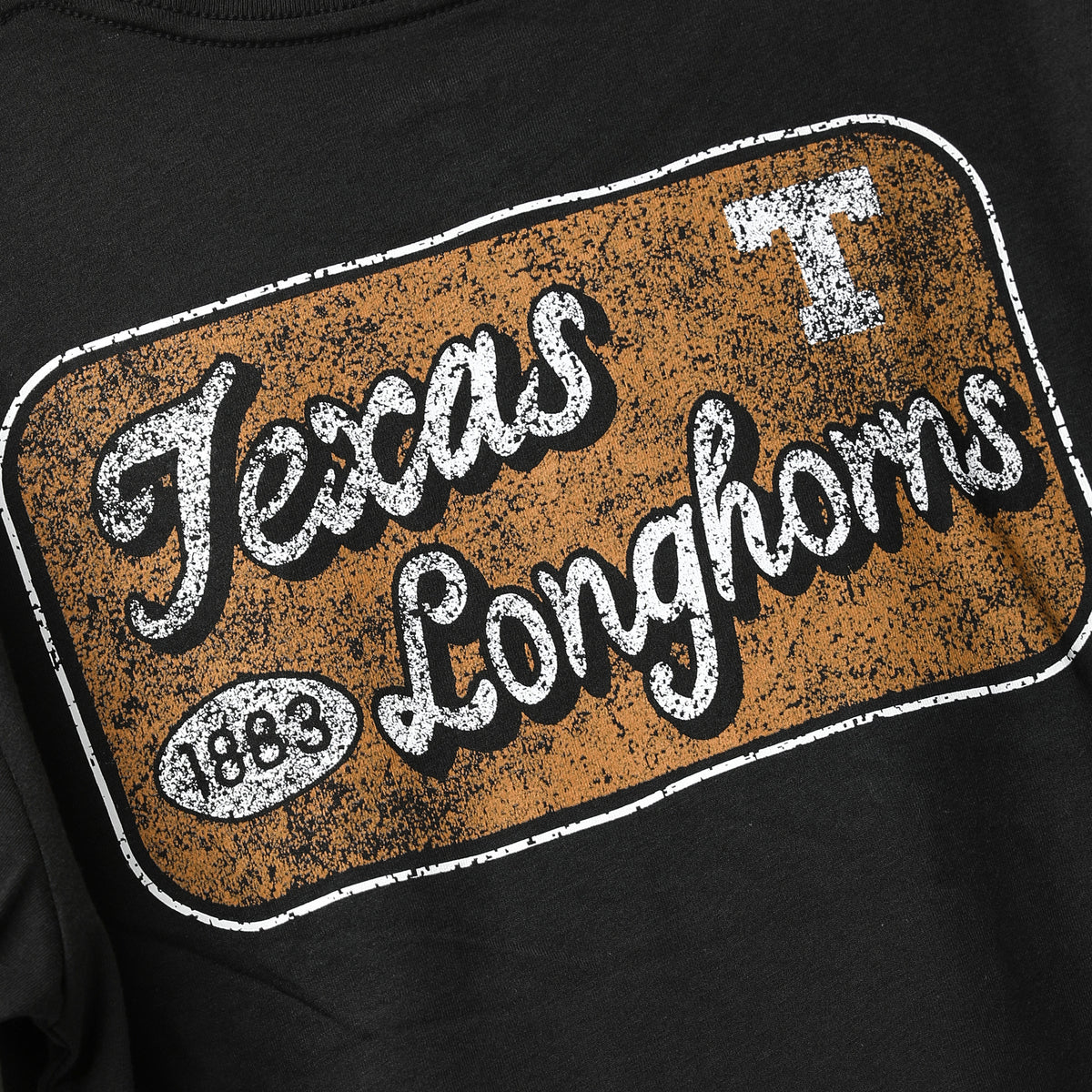 Texas Longhorns Western Girl Clothesline Crop Tee