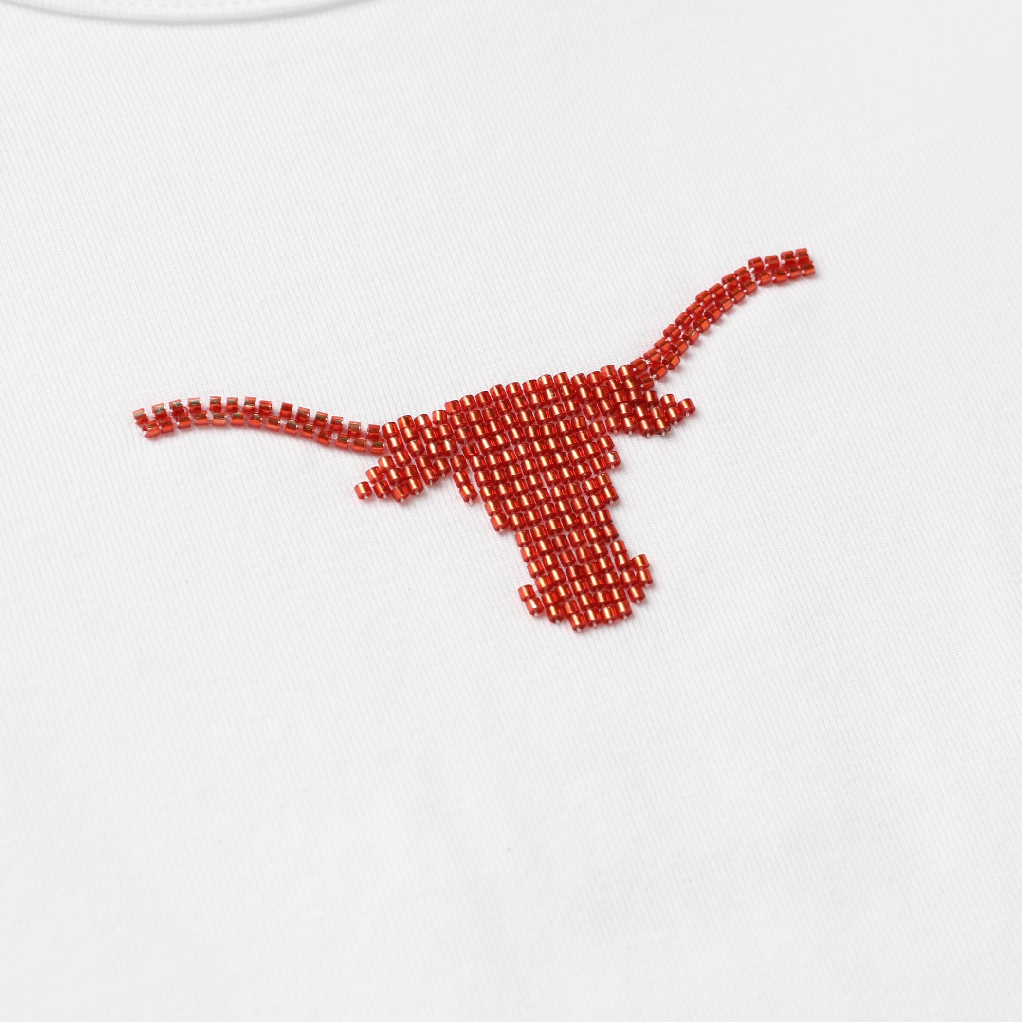Hype And Vice Texas Longhorns Beaded Logo Baby Tee