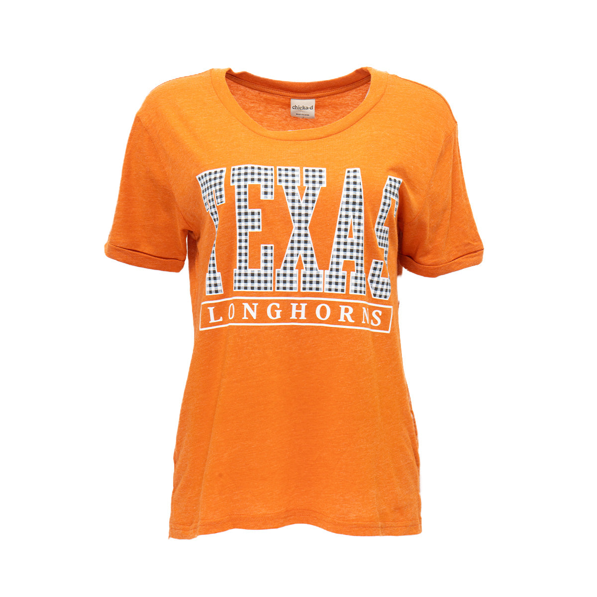 Texas Longhorns Gingham Block Tee