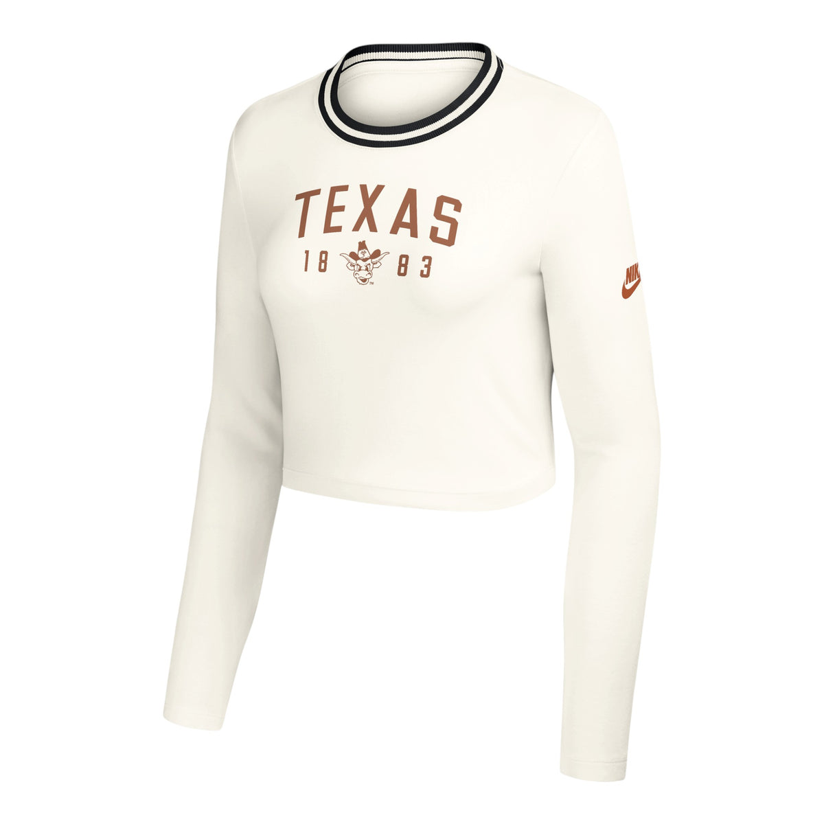 Nike Texas Longhorns Legacy Long Sleeve Crop Top