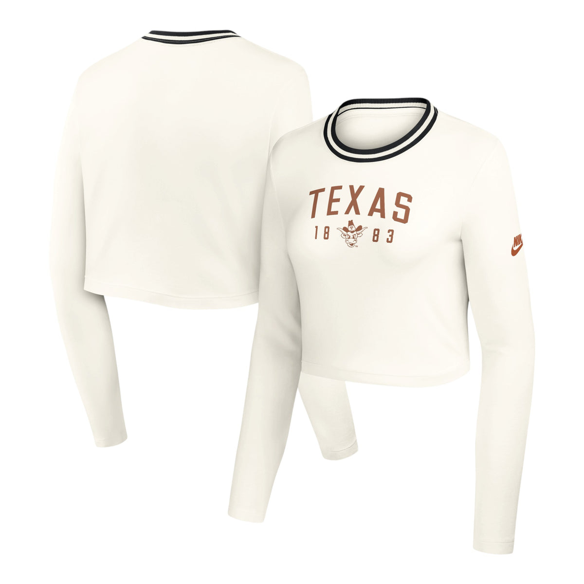 Nike Texas Longhorns Legacy Long Sleeve Crop Top