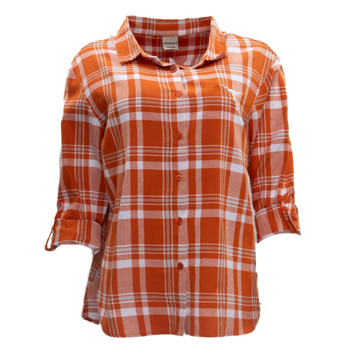 Chicka-D Texas Longhorns 2024 Boyfriend Plaid Tee