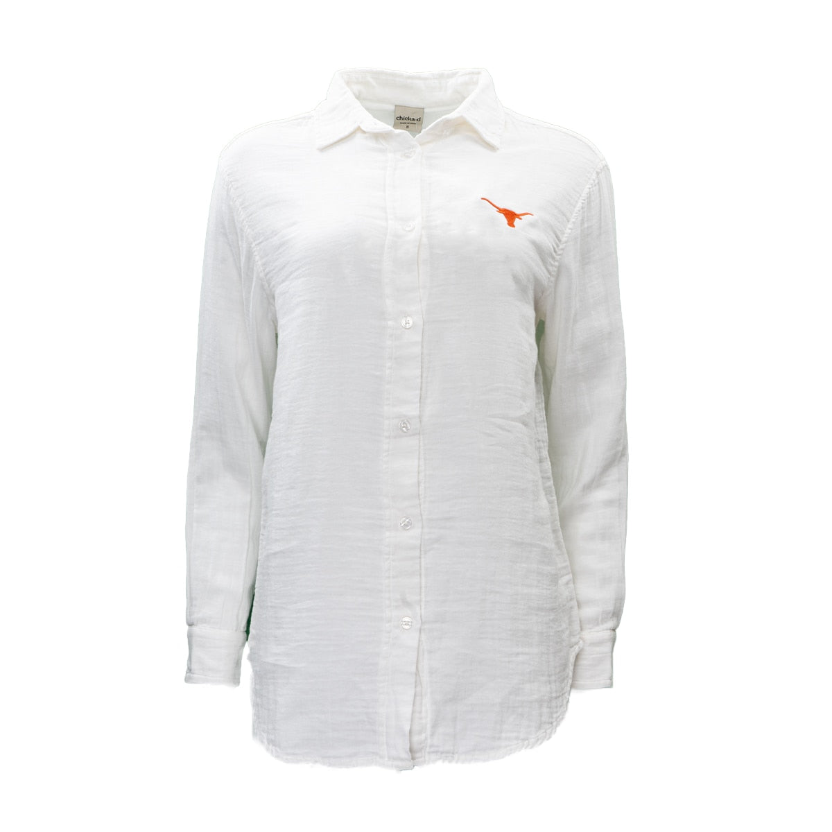 Chicka-D Texas Longhorns Leisure Long Sleeve Button Up