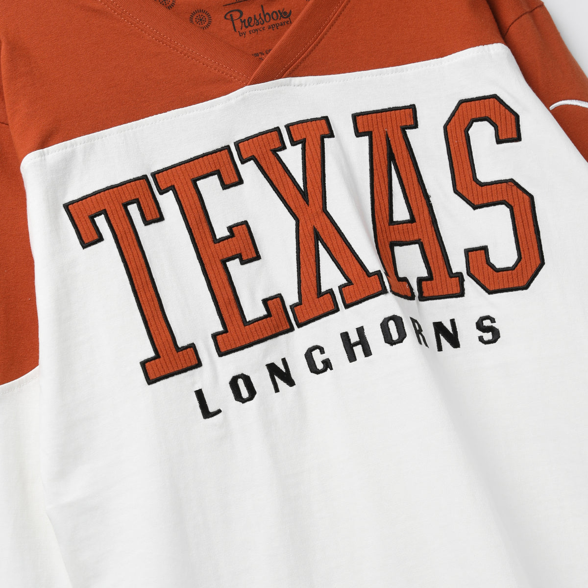 Texas Longhorns Southlawn Daphne Long Sleeve Jersey Top