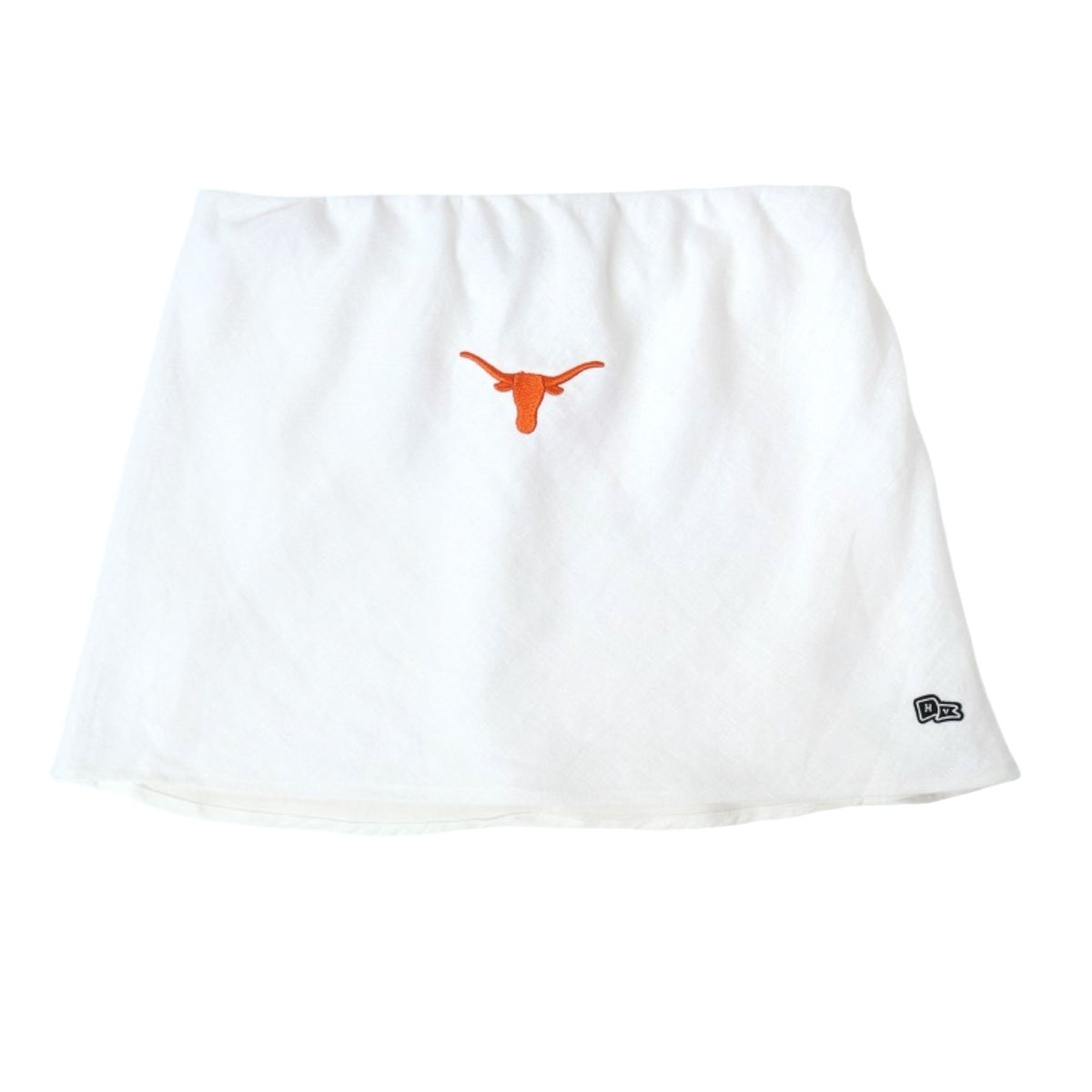 Hype and Vice Texas Longhorns Linen Tube Top White