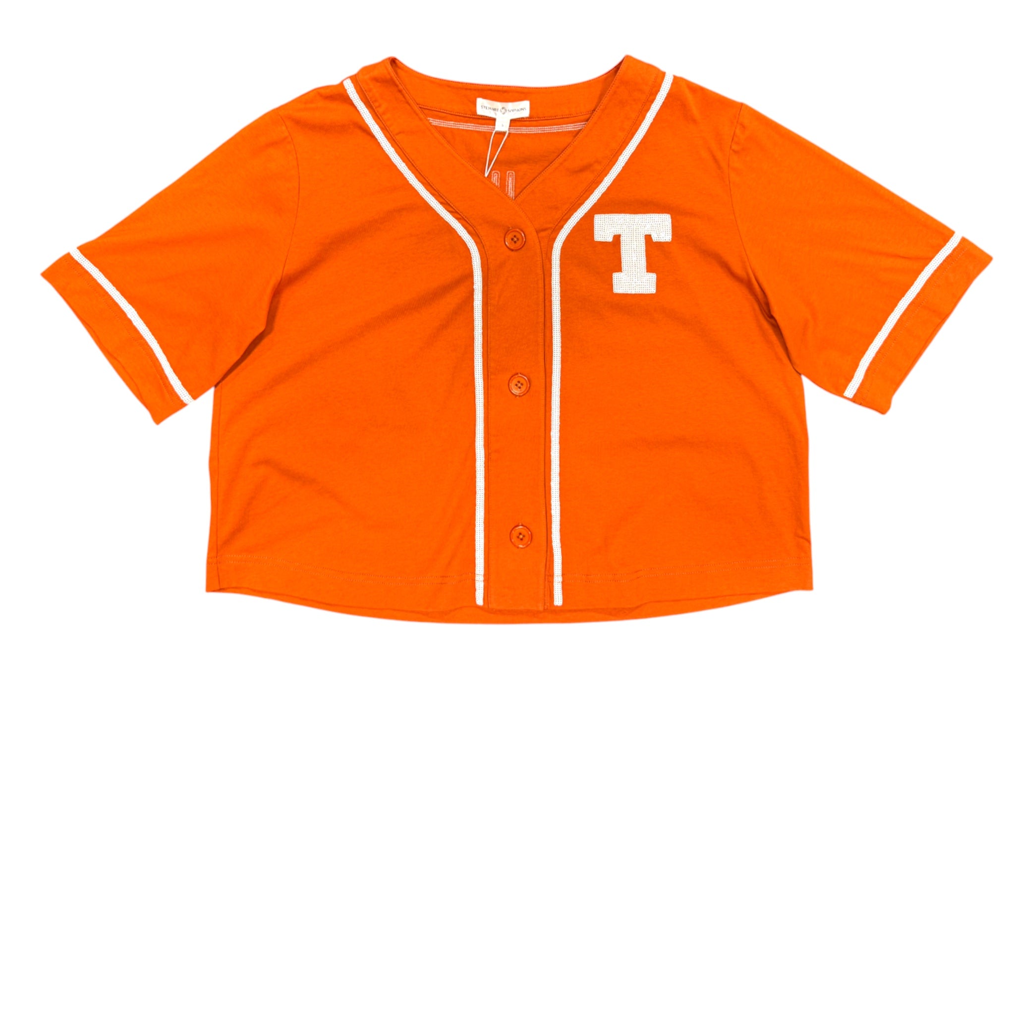 Stewart Simmons Texas Longhorns Outfield Sequin Baseball Jersey Burnt Orange