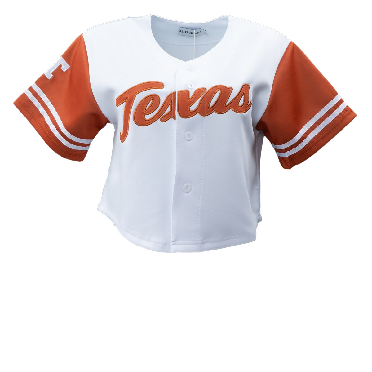 Texas Longhorns Cropped Baseball Jersey