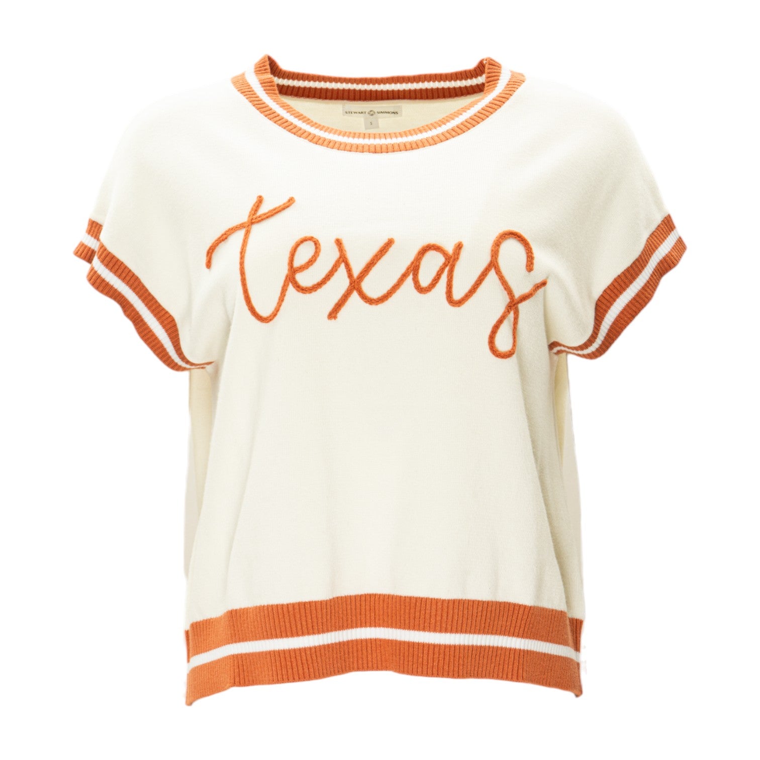Stewart Simmons Embroidered Varsity Sweater