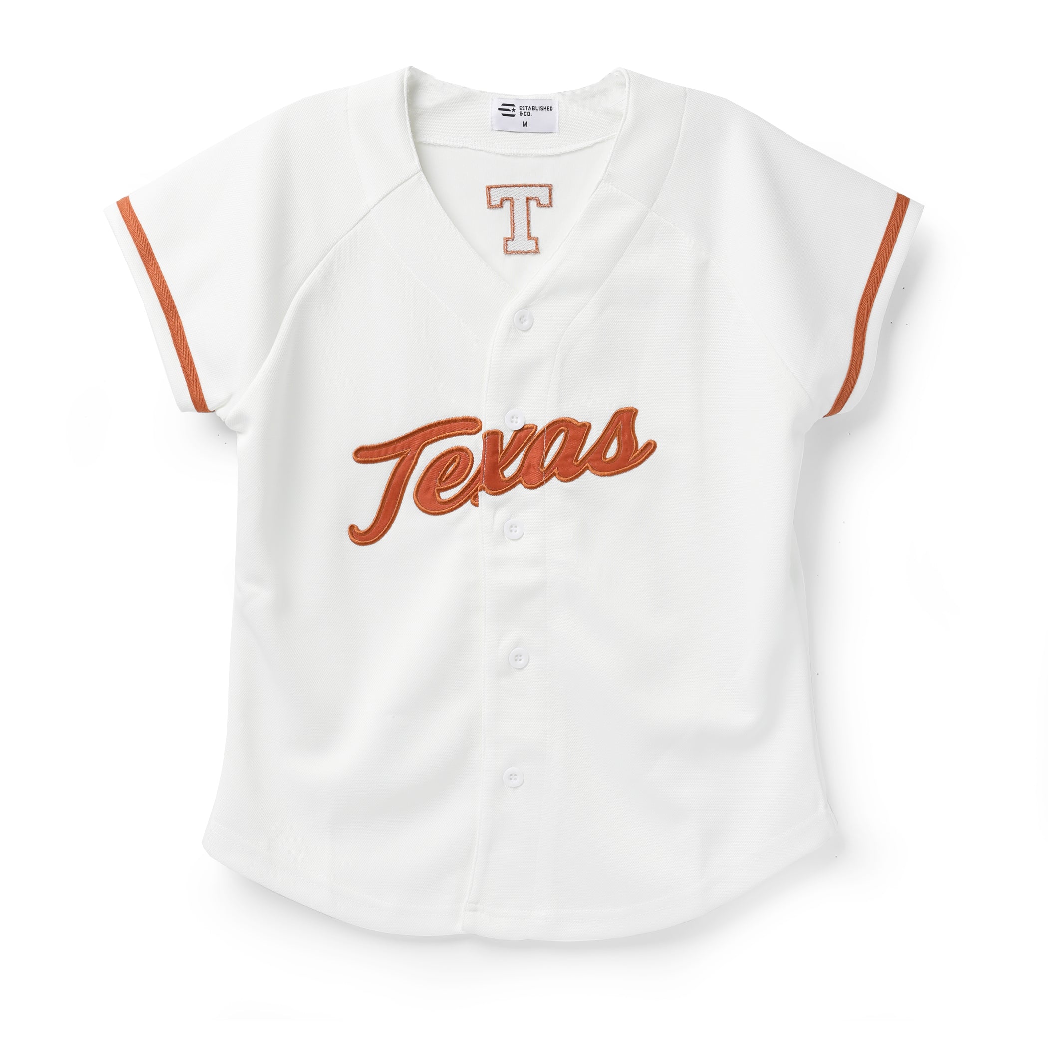 Texas Longhorns Women's Cut Baseball Jersey