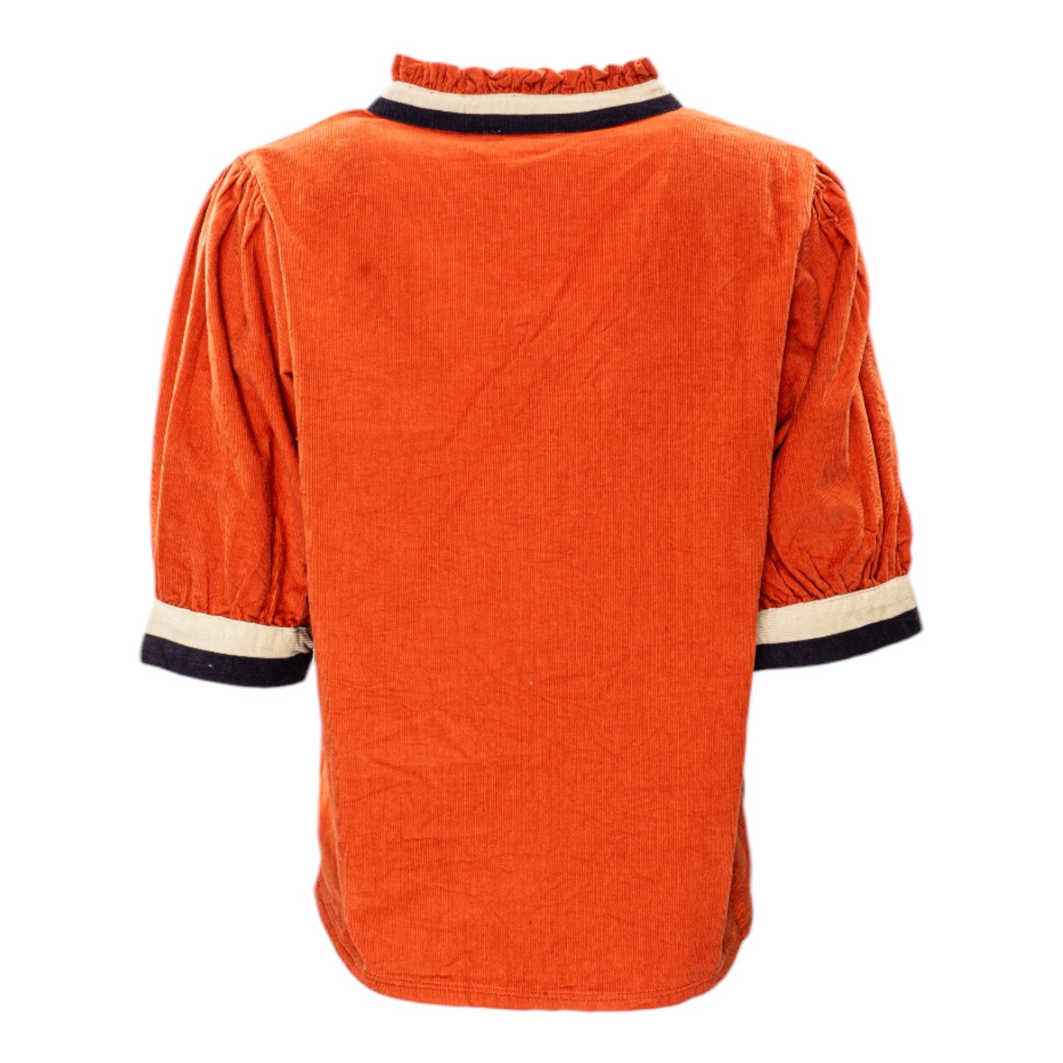 Corded Long Sleeve V-Neck Top