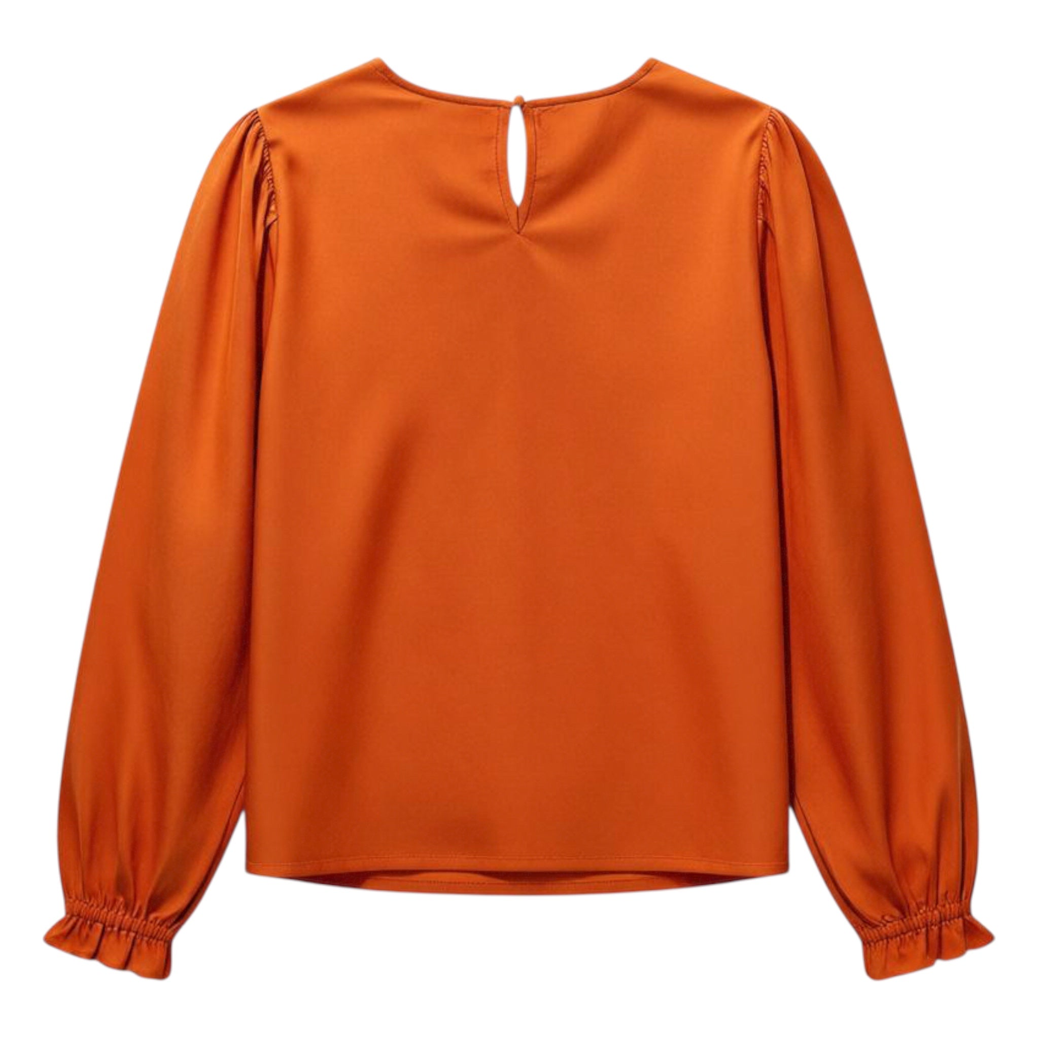 Stewart Simmons Solid Twill Long Sleeve Blouse