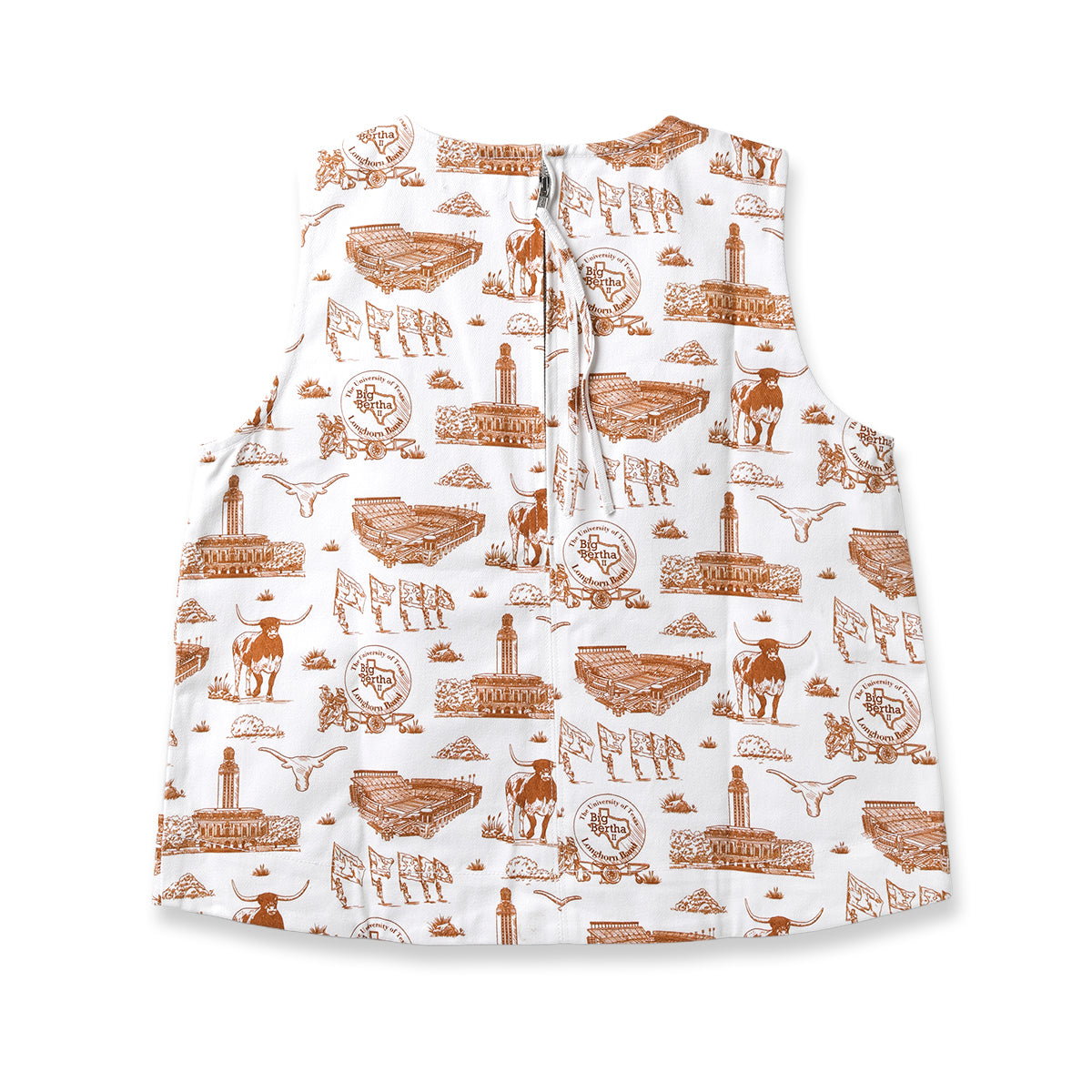 Stewart Simmons Texas Longhorns Ladies Toile Denim Tank