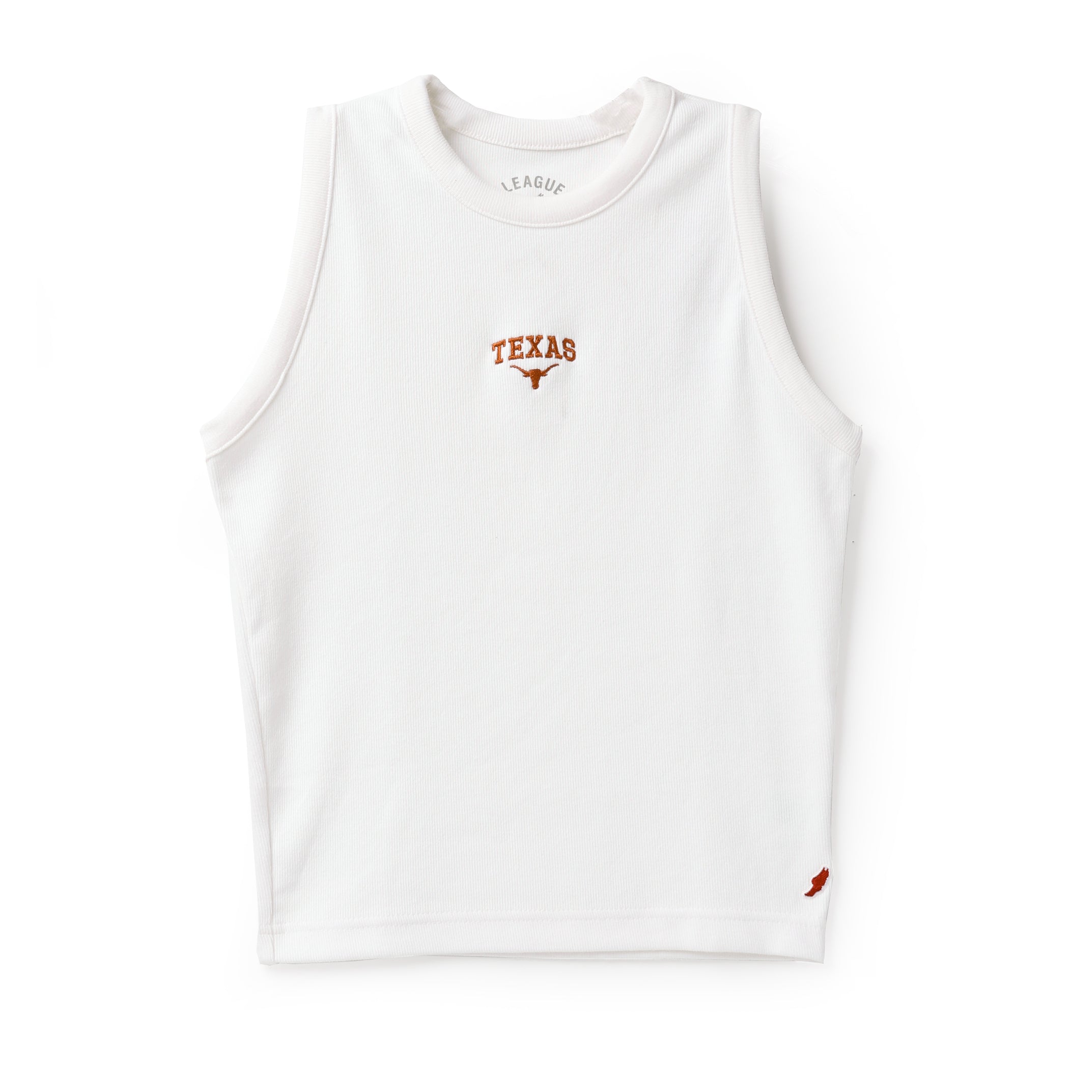 Texas Longhorns Micro Embroidered Rib Tank