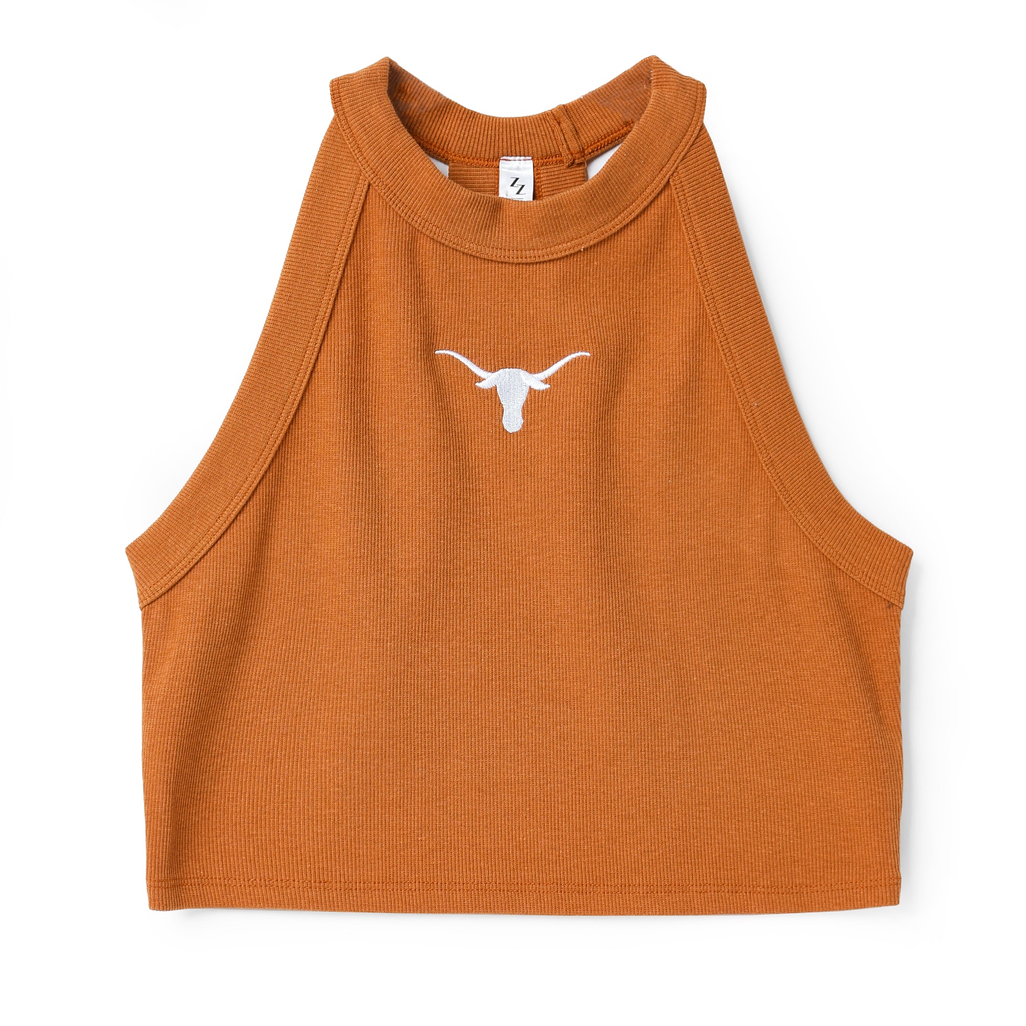 ZooZatZ Texas Longhorns Drift Ribbed Tank