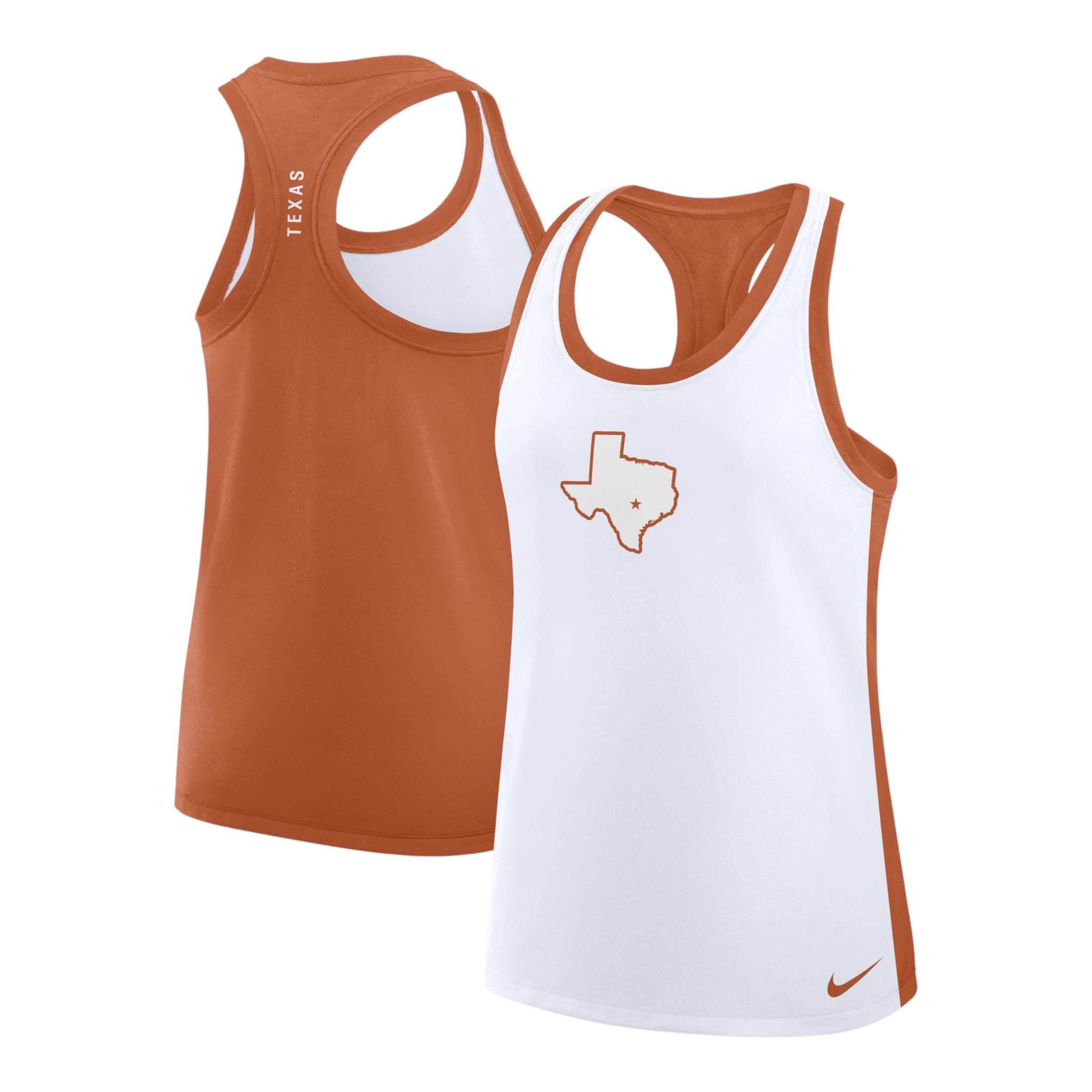 Nike Texas Longhorns Colorblock State Racerback Tank Top