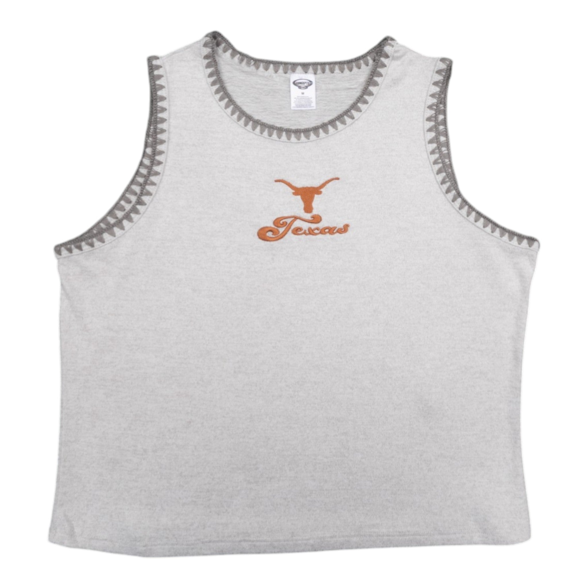 Texas Longhorns Embroidered Whipstitch Tank
