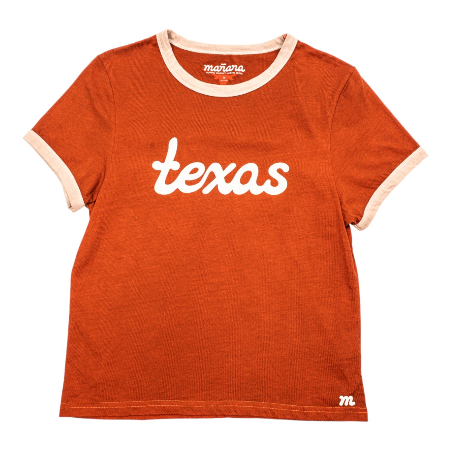 mañana Texas Ringer Crop Tee