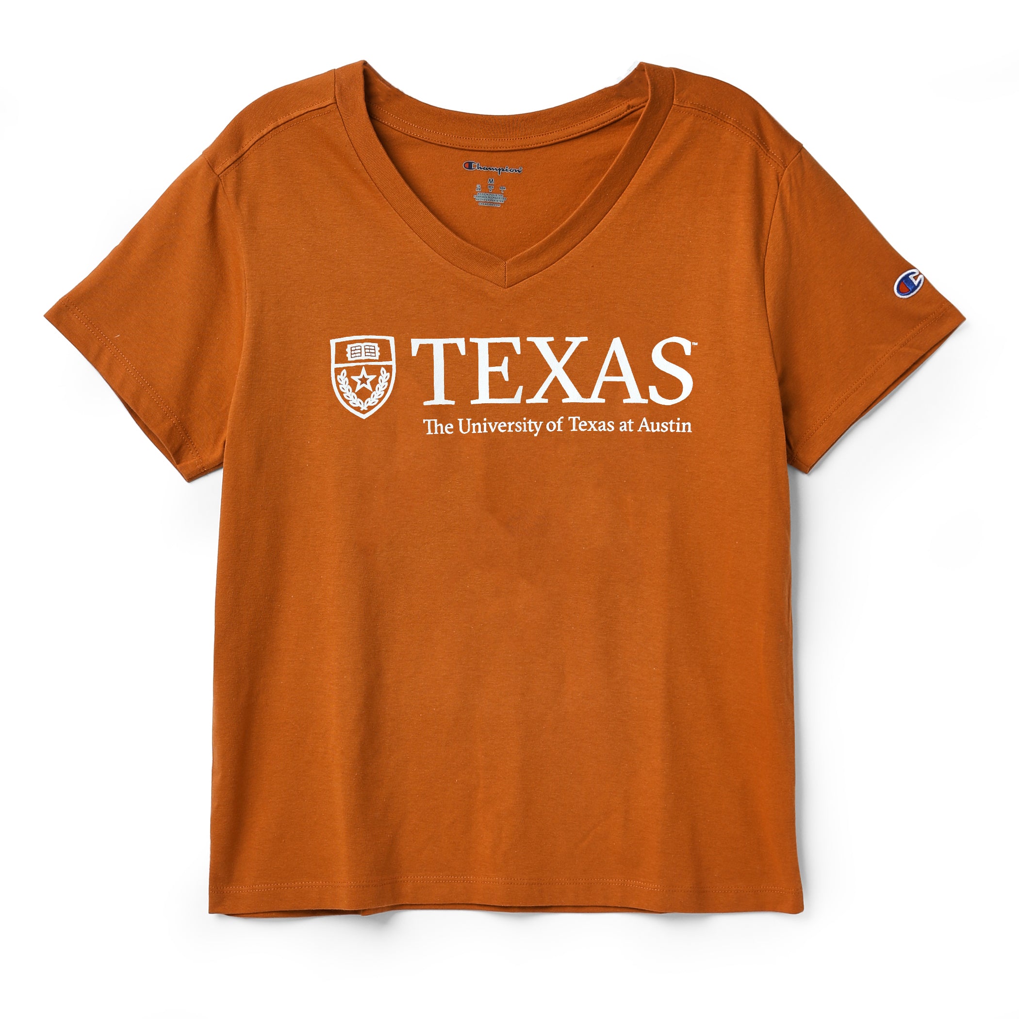 Champion University of Texas Shield V-Neck Tee