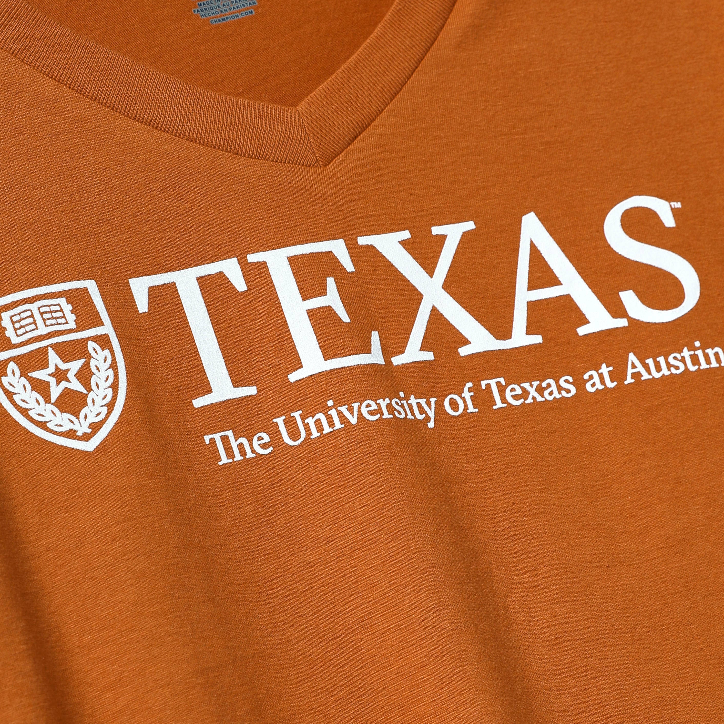 Champion University of Texas Shield V-Neck Tee