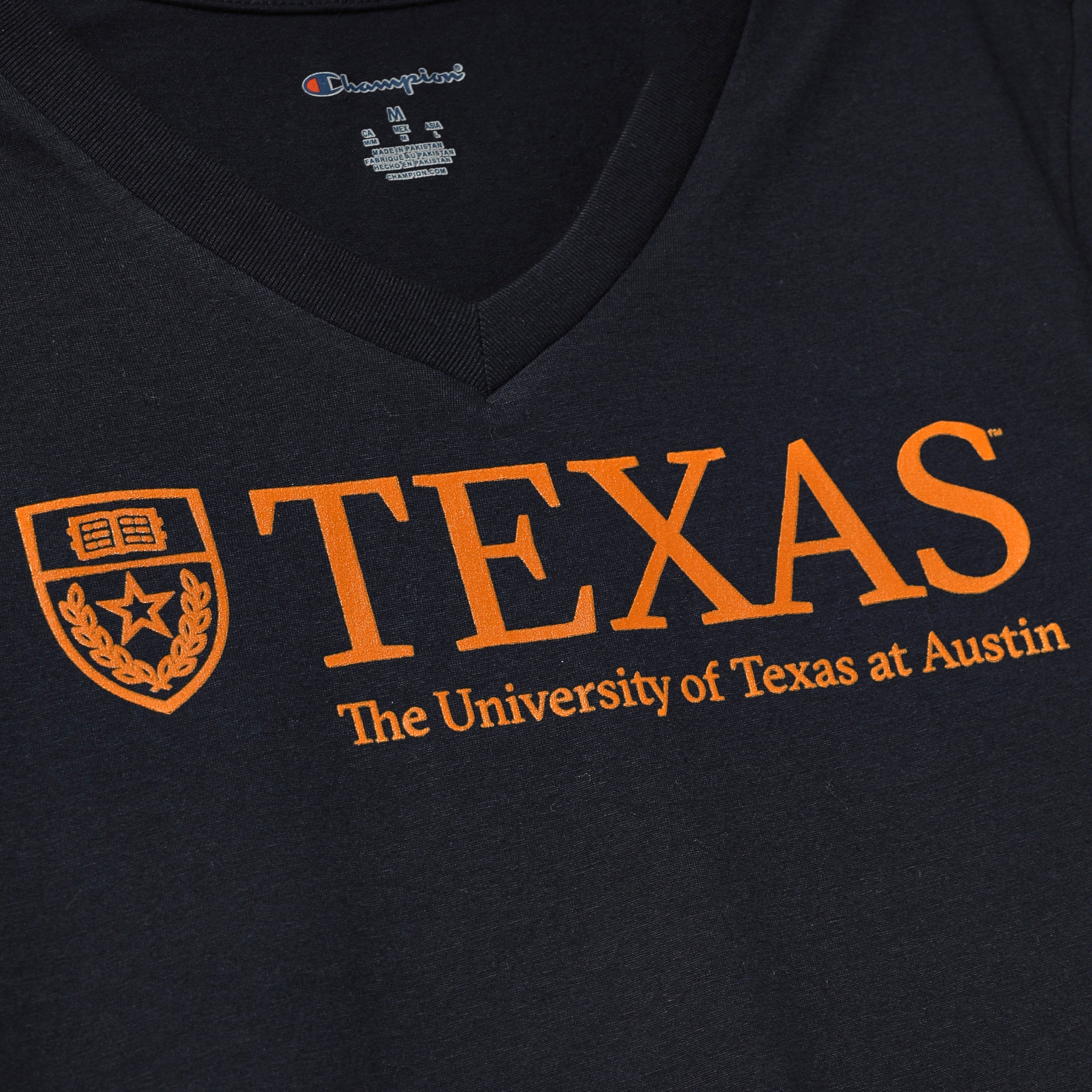 Champion University of Texas Shield V-Neck Tee