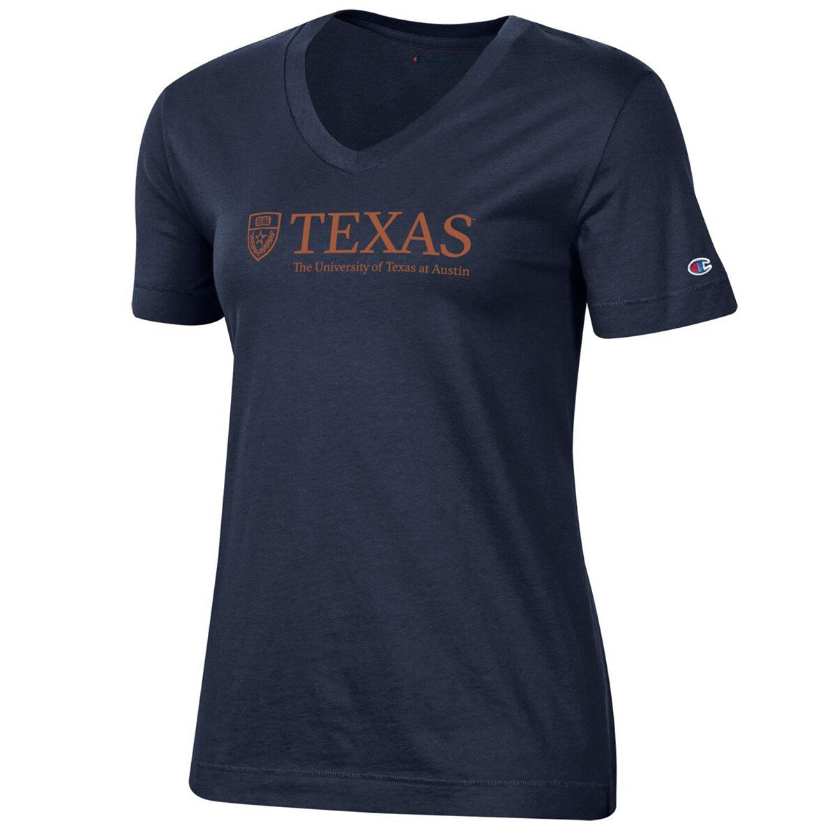 Champion University of Texas Shield V-Neck Tee