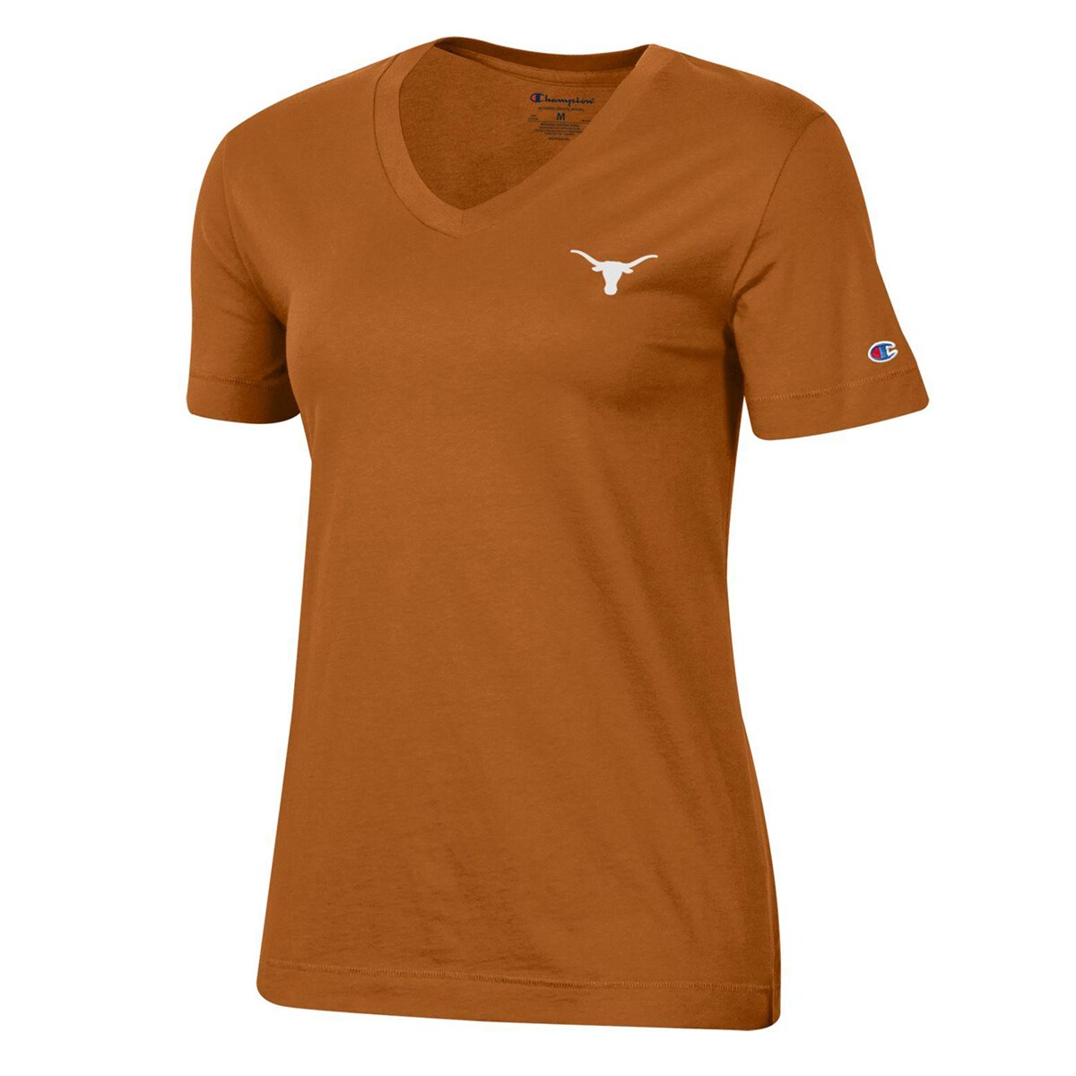 Champion Texas Longhorns LC Micro Logo V-Neck Tee